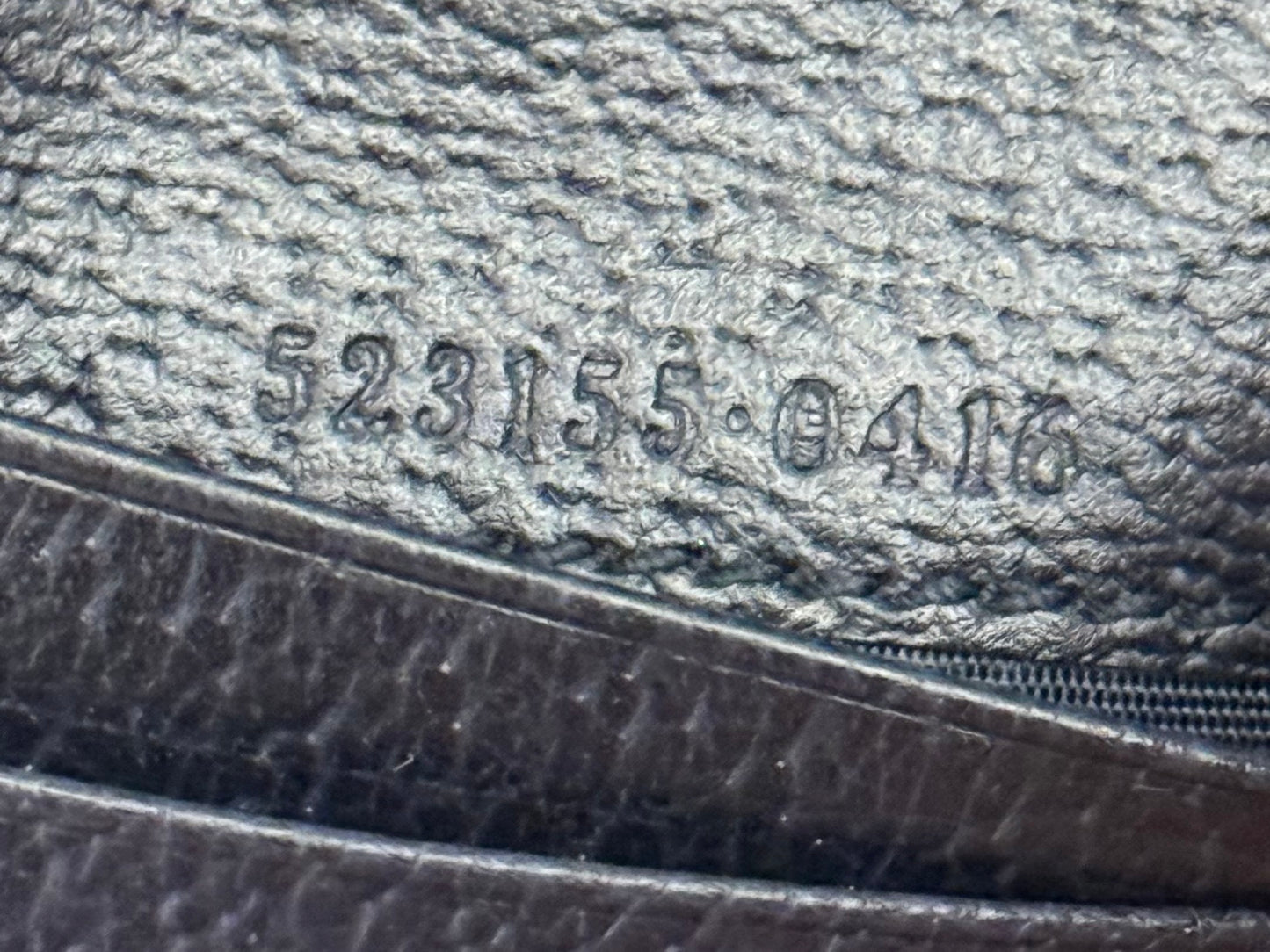 Gucci GG Supreme Monogram Textured Dollar Calfskin Web Ophidia Card Case Beige Blue