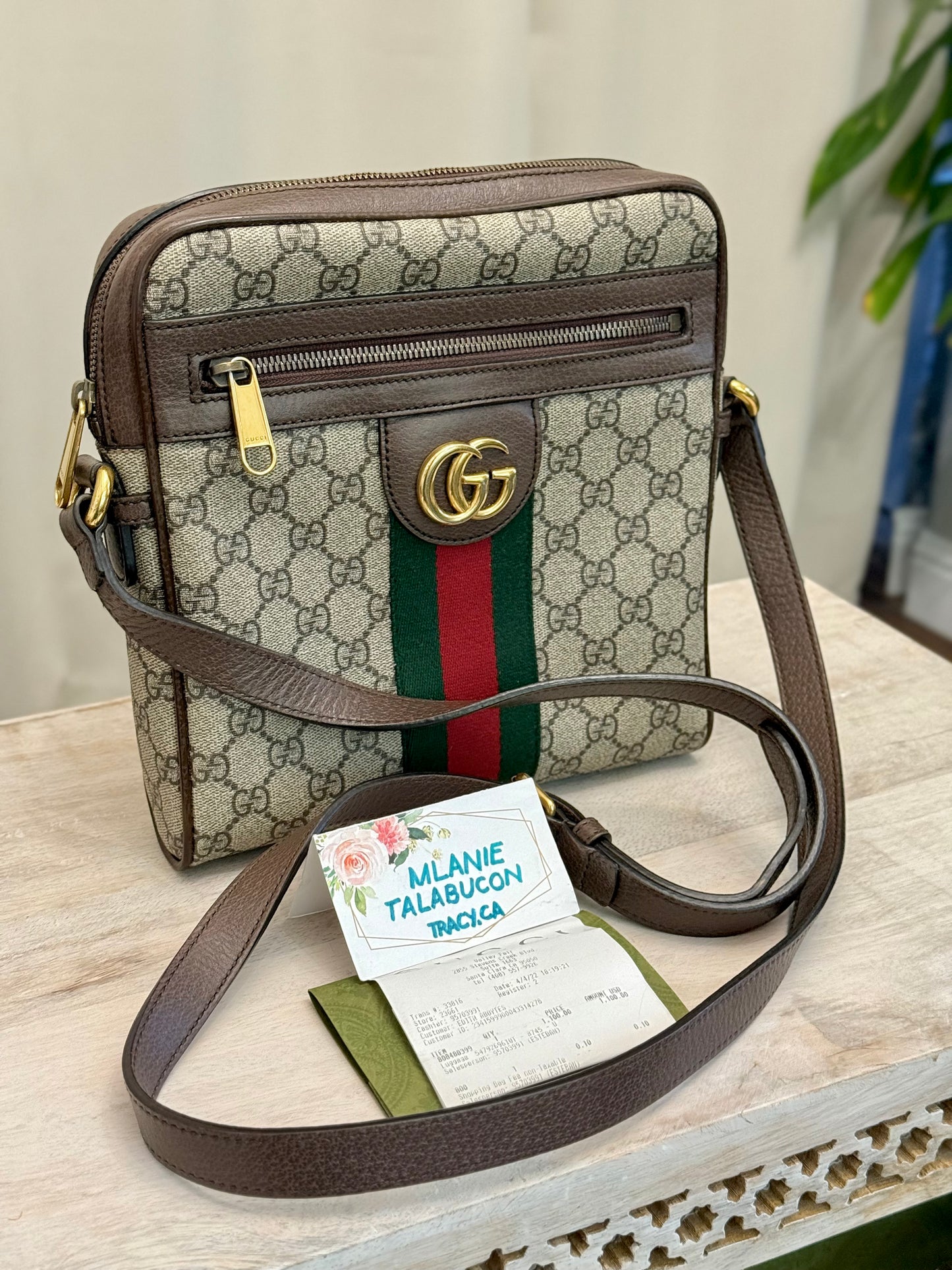Gucci GG Supreme Ophidia Crossbody/Messenger Unisex