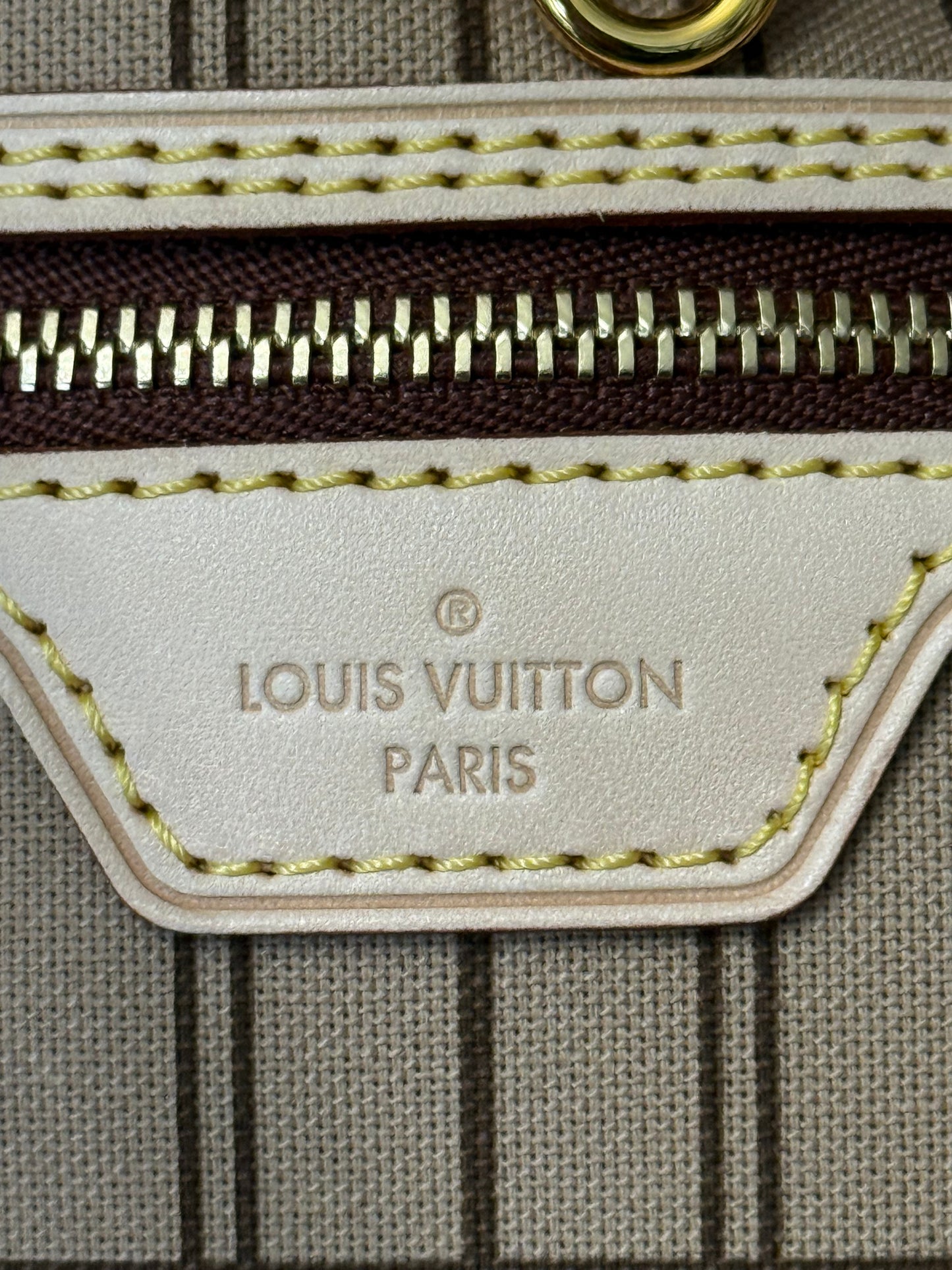 Louis Vuitton Neverfull MM Mono Beige Bag Only