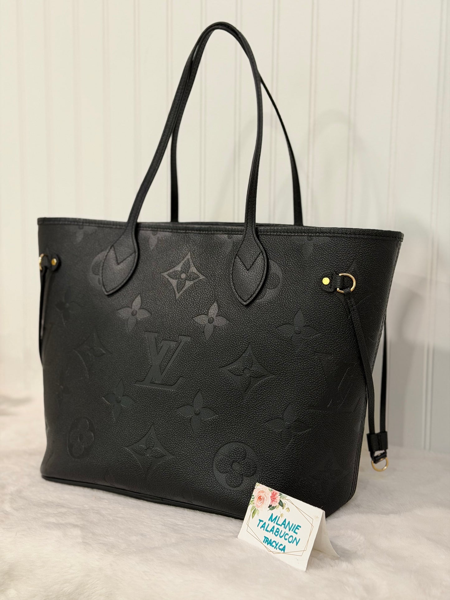 Louis Vuitton Neverfull Mono Giant Empreinte Black