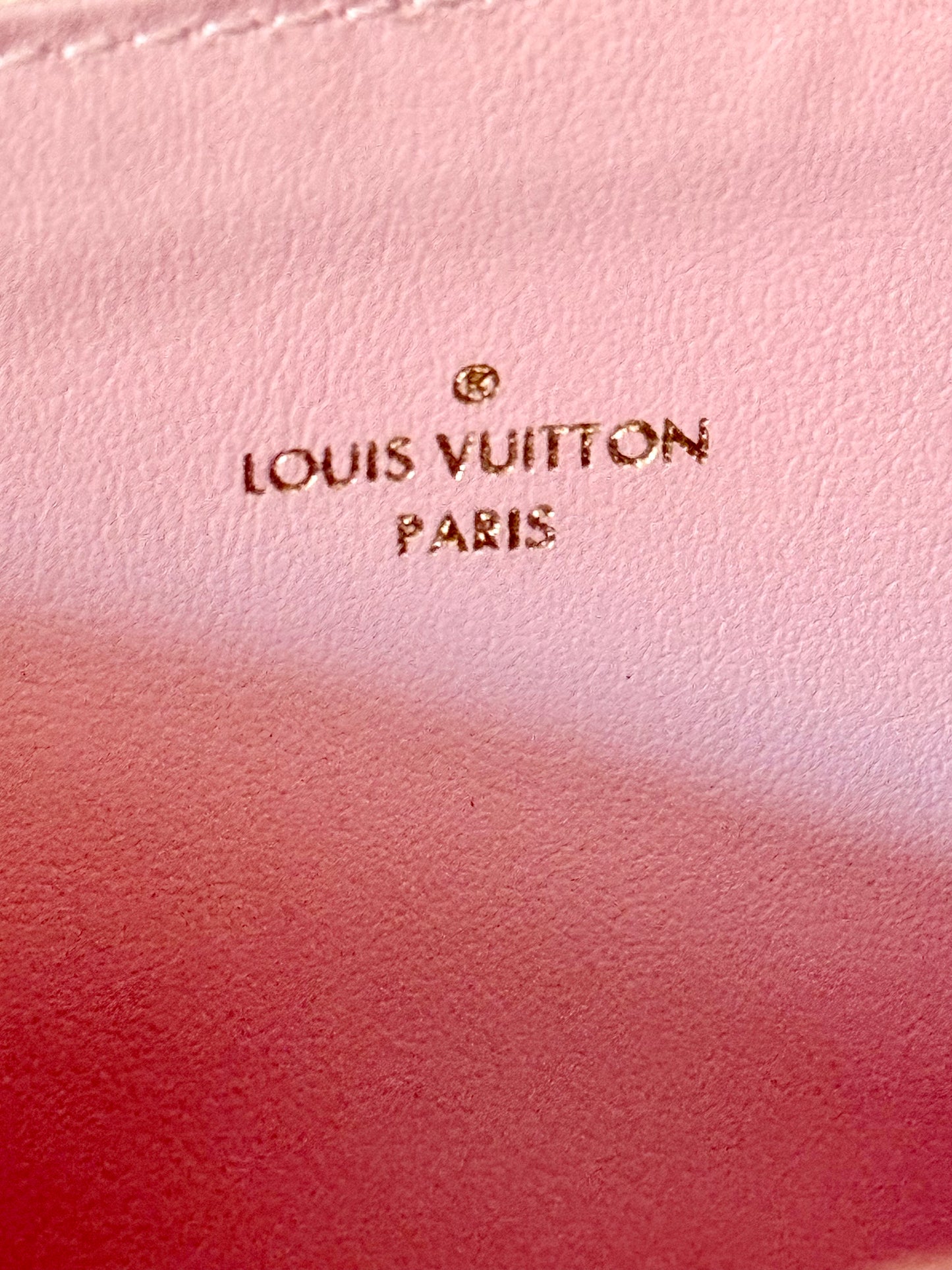 Louis Vuitton Pochette Felicie Damier Azur Rose Ballerine
