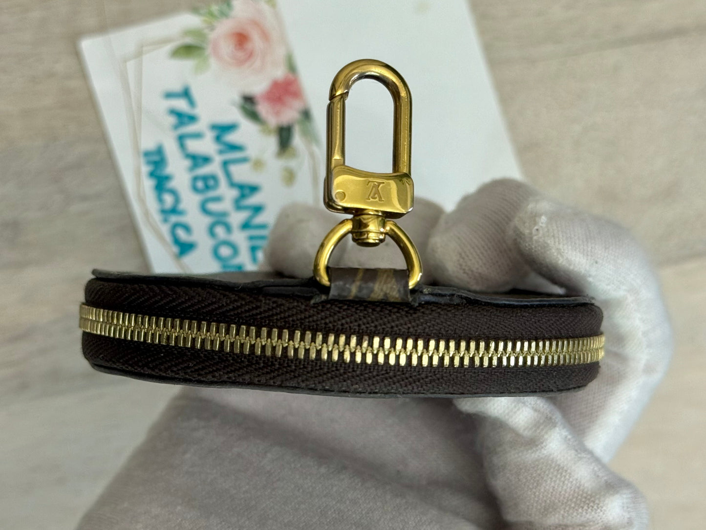Louis Vuitton Round Coin Purse from Multi Pochette Set