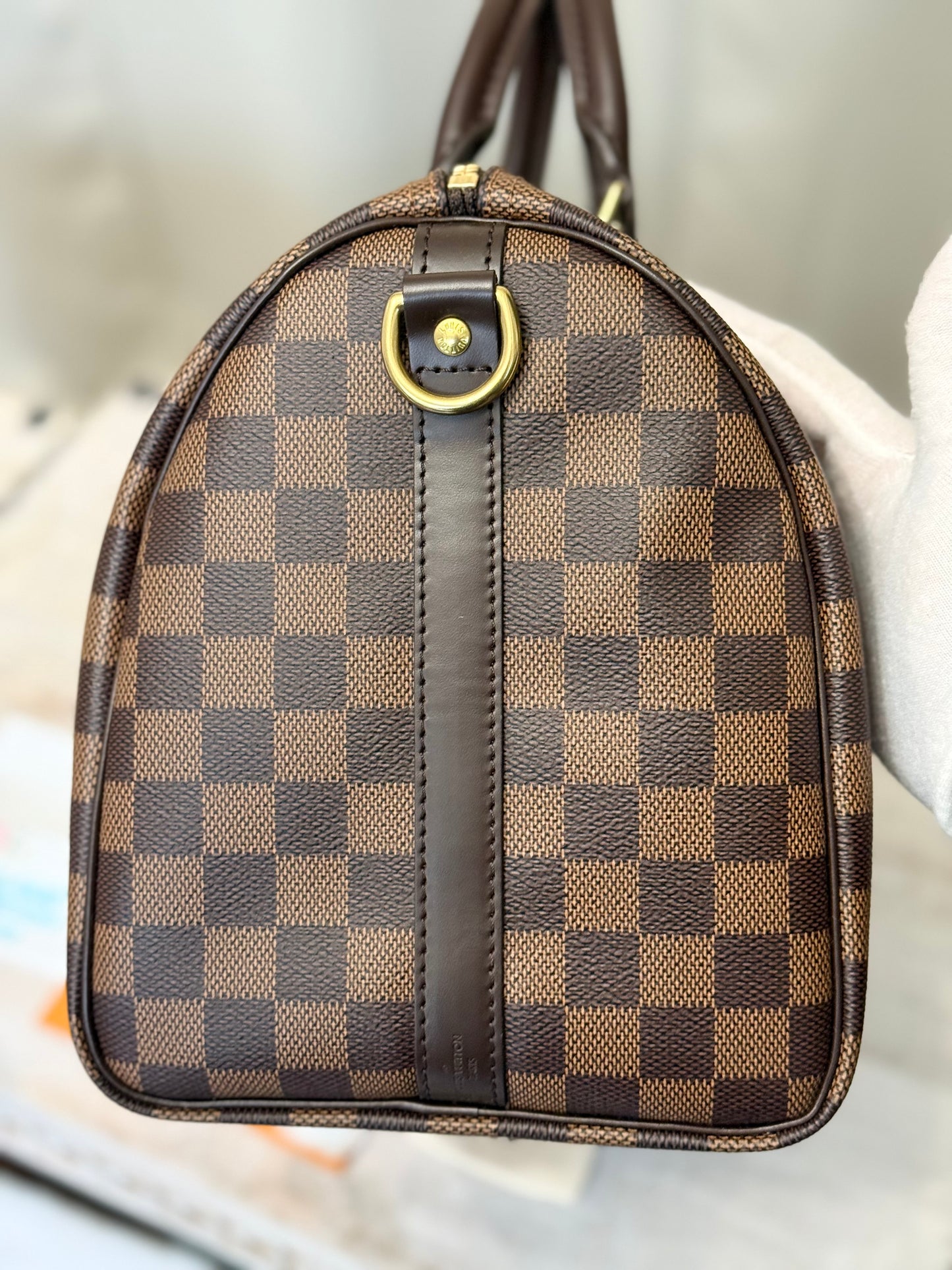 Louis Vuitton Speedy 30 Bandouliere Damier Ebene