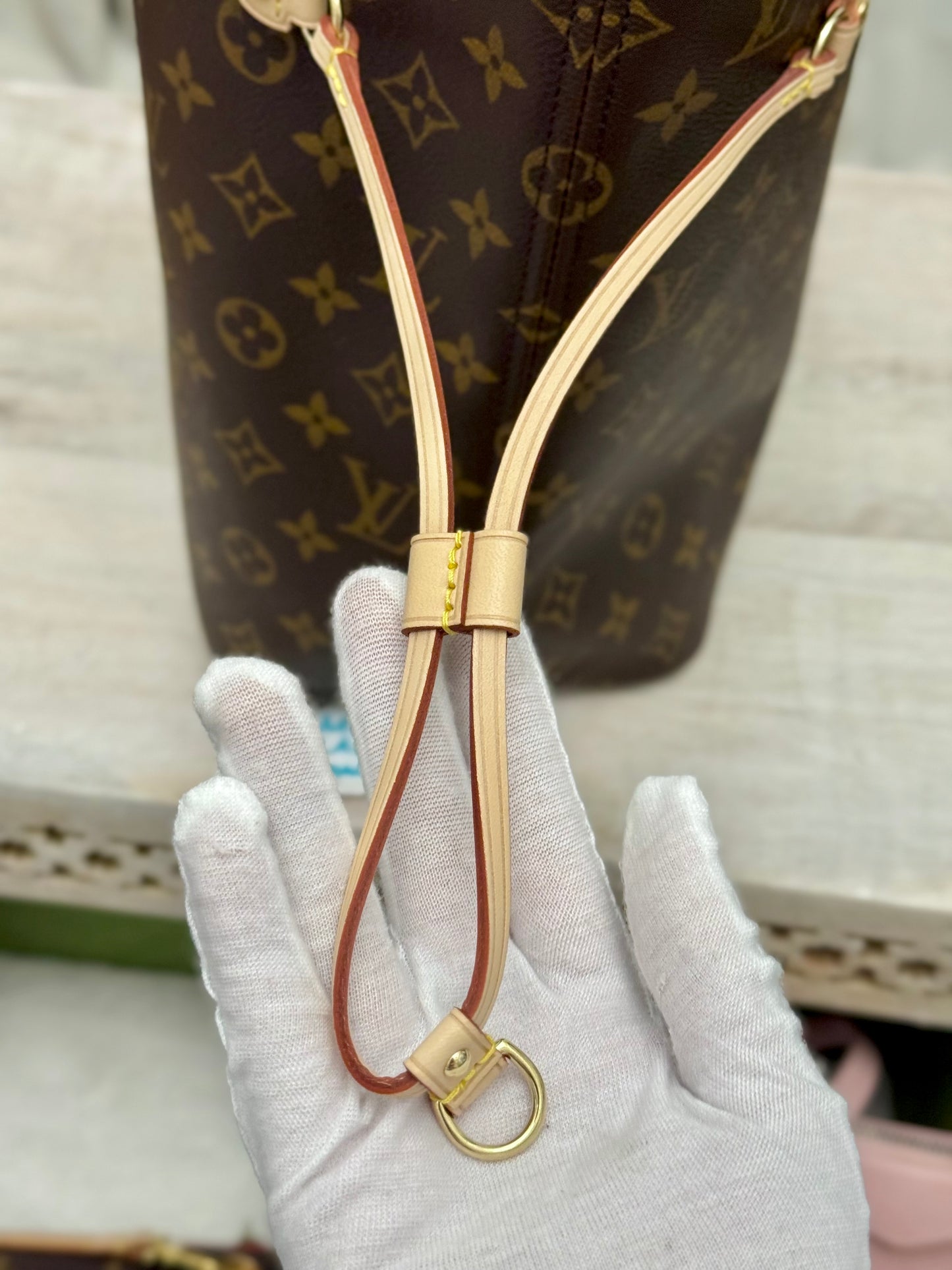 Louis Vuitton Neverfull MM Mono Cerise Bag Only