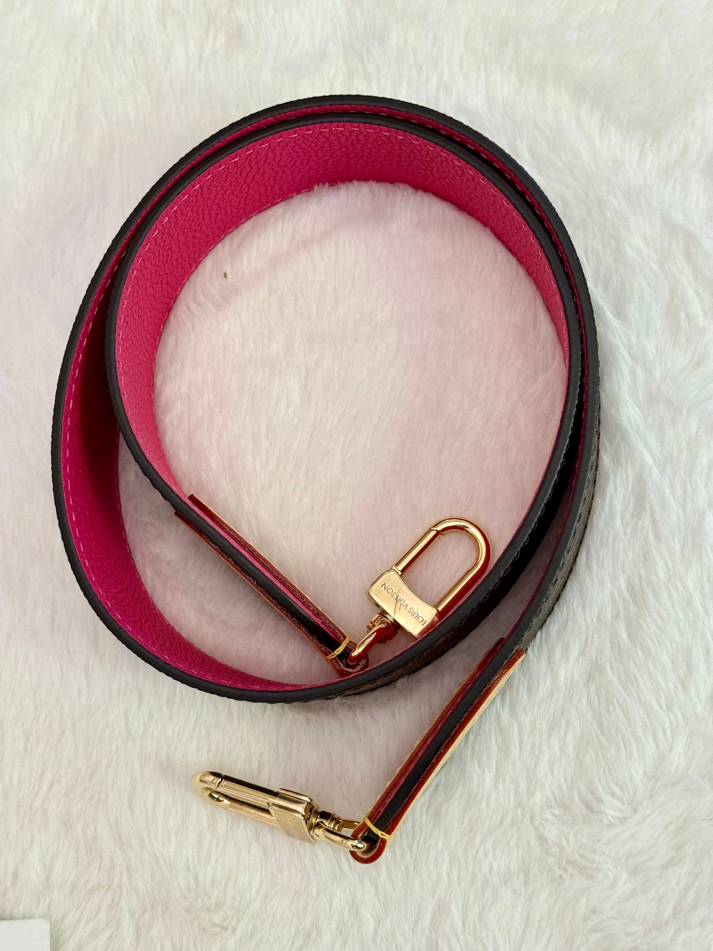 Louis Vuitton Neverfull Bandouliere Inside Out MM Mono Rose Pondichery