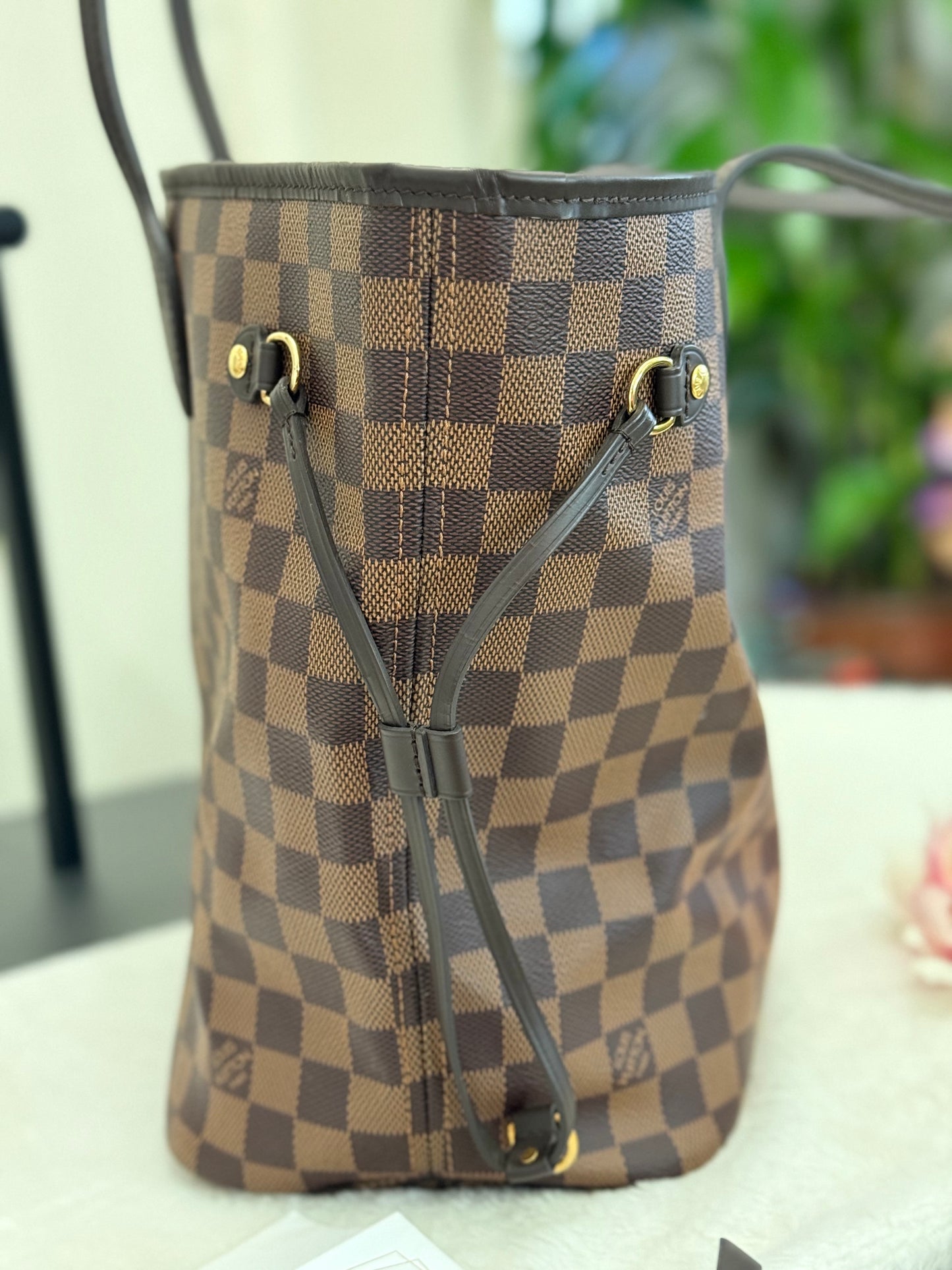 Louis Vuitton Neverfull MM DE Set (Bag and Pouch)