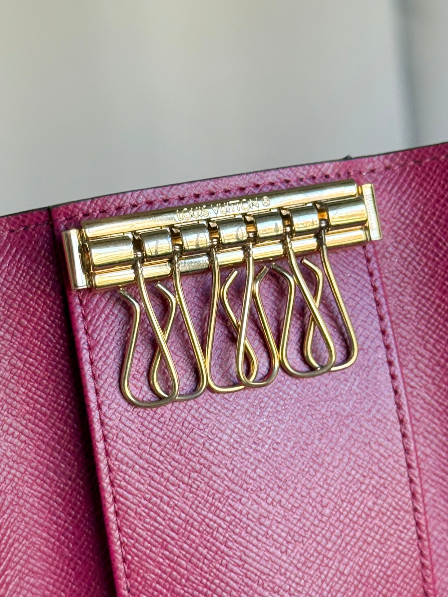Louis Vuitton 6-Key Holder Mono Fuchsia