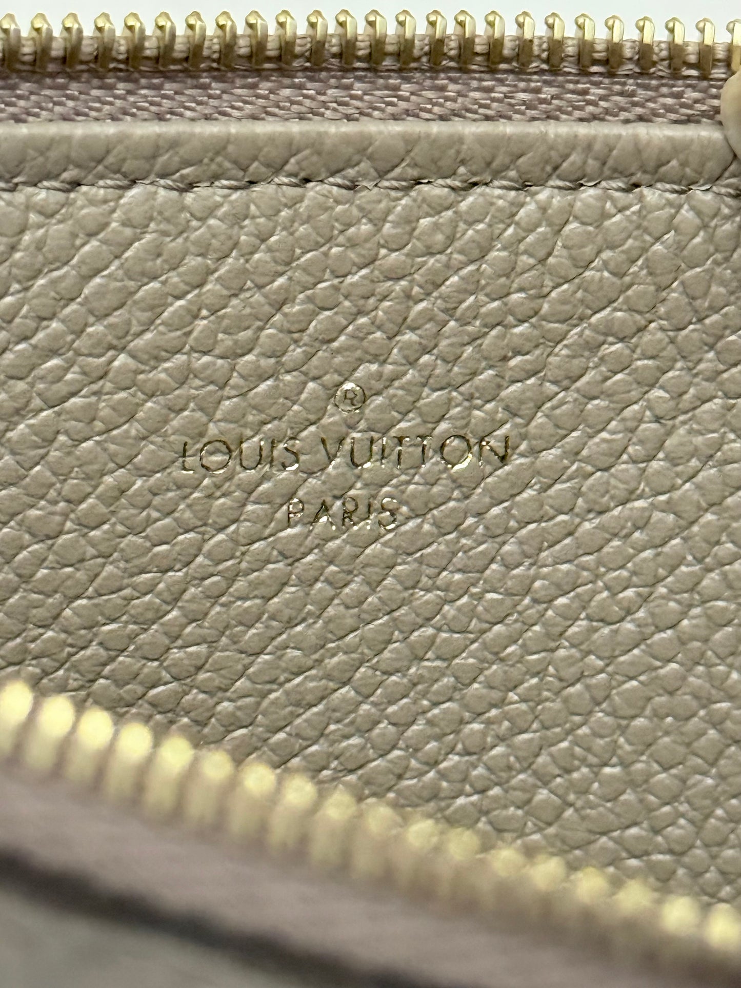 Louis Vuitton Felicie Pochette Empreinte Turtledove Full Set