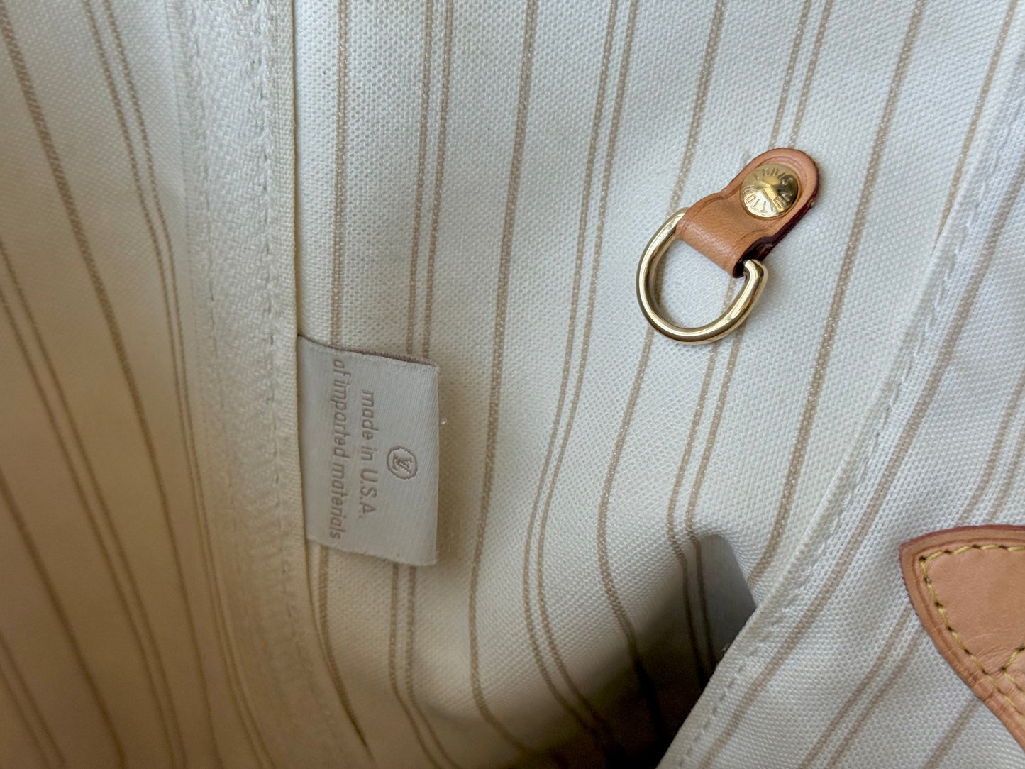 Louis Vuitton Neverfull MM Damier Azur Beige