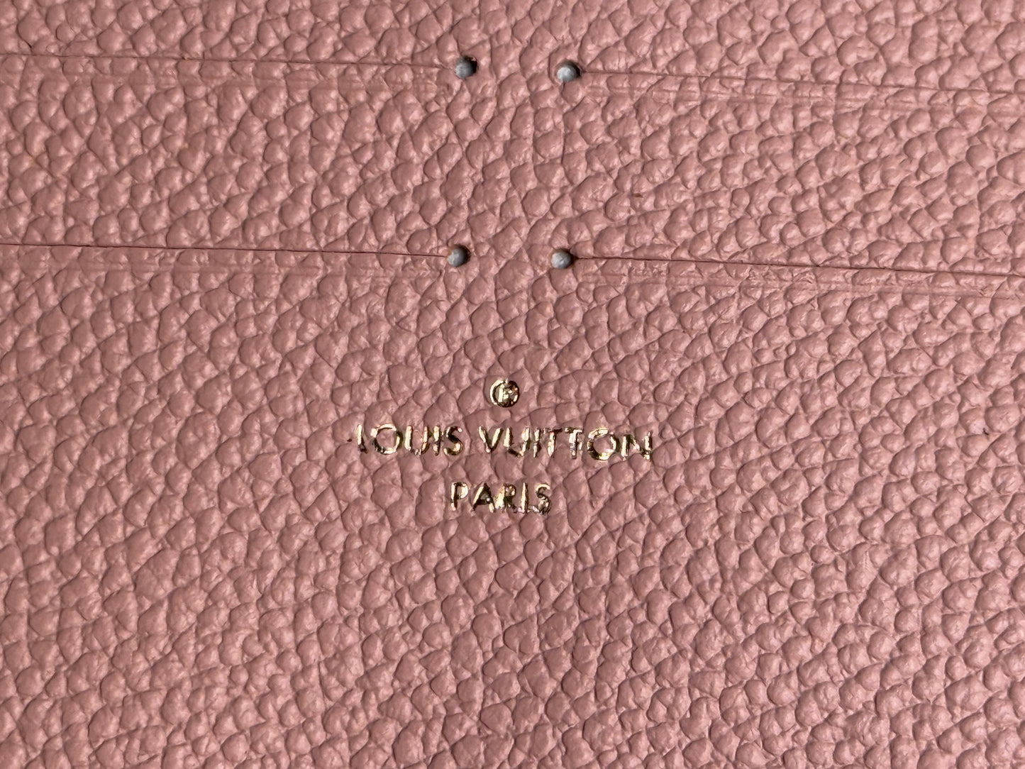 Louis Vuitton Felicie Pochette Empreinte Rose Poudre with inserts