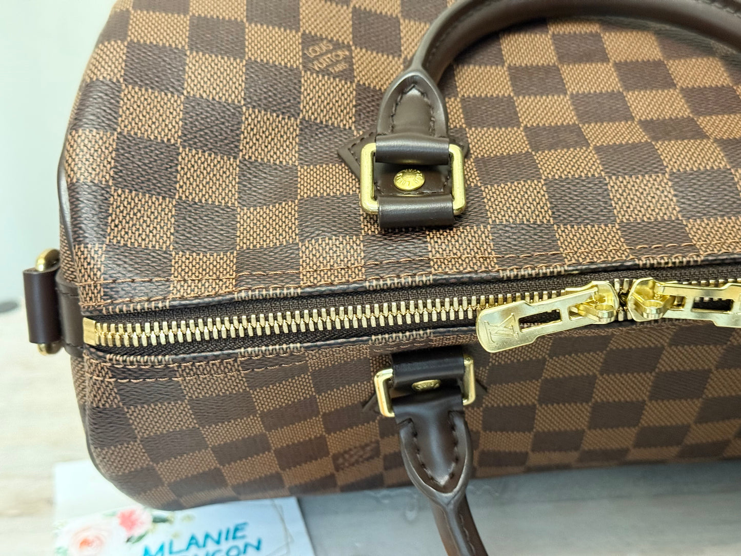 Louis Vuitton Speedy 30 Bandouliere Damier Ebene