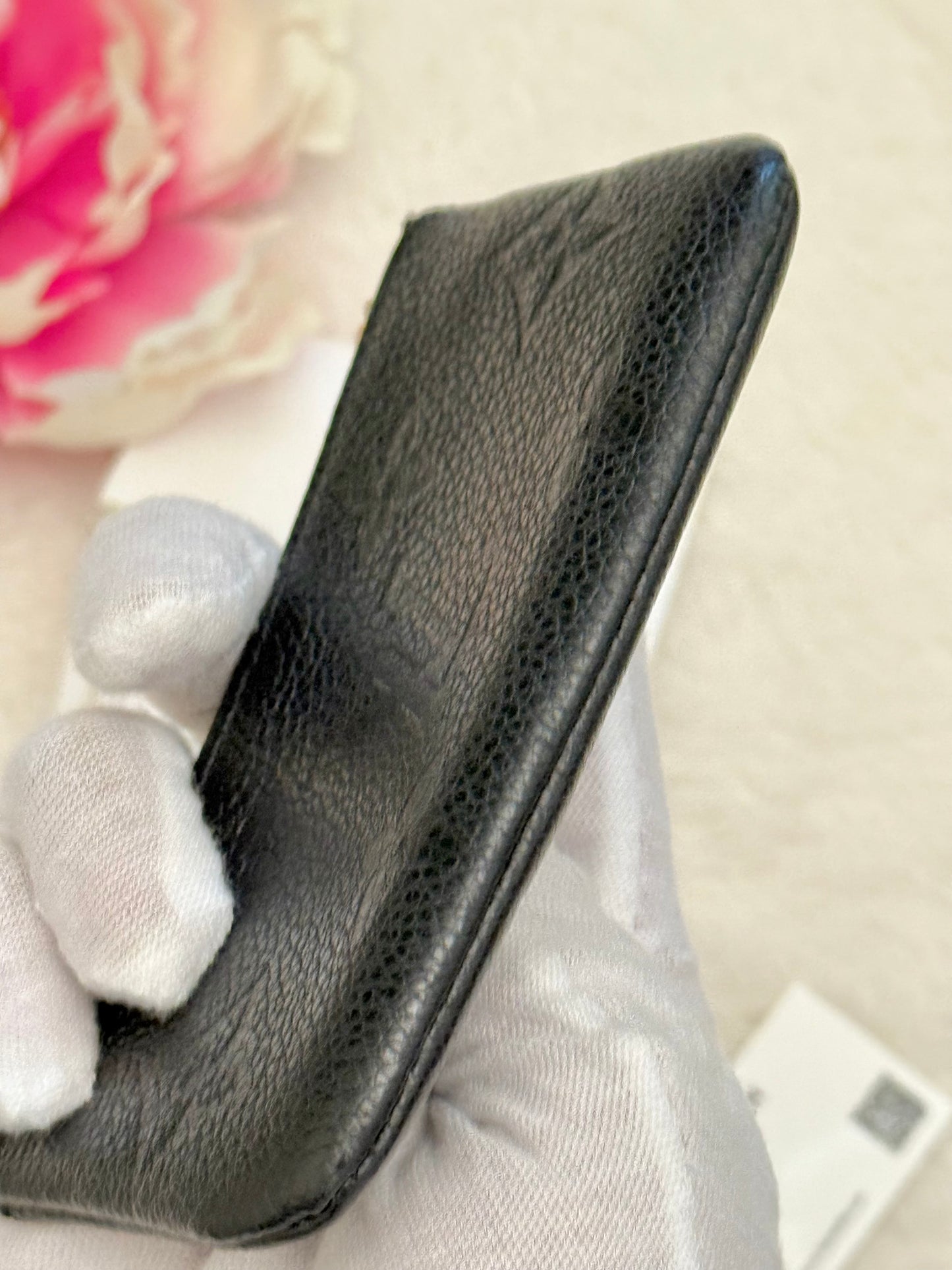 Louis Vuitton Key Pouch Black Empreinte