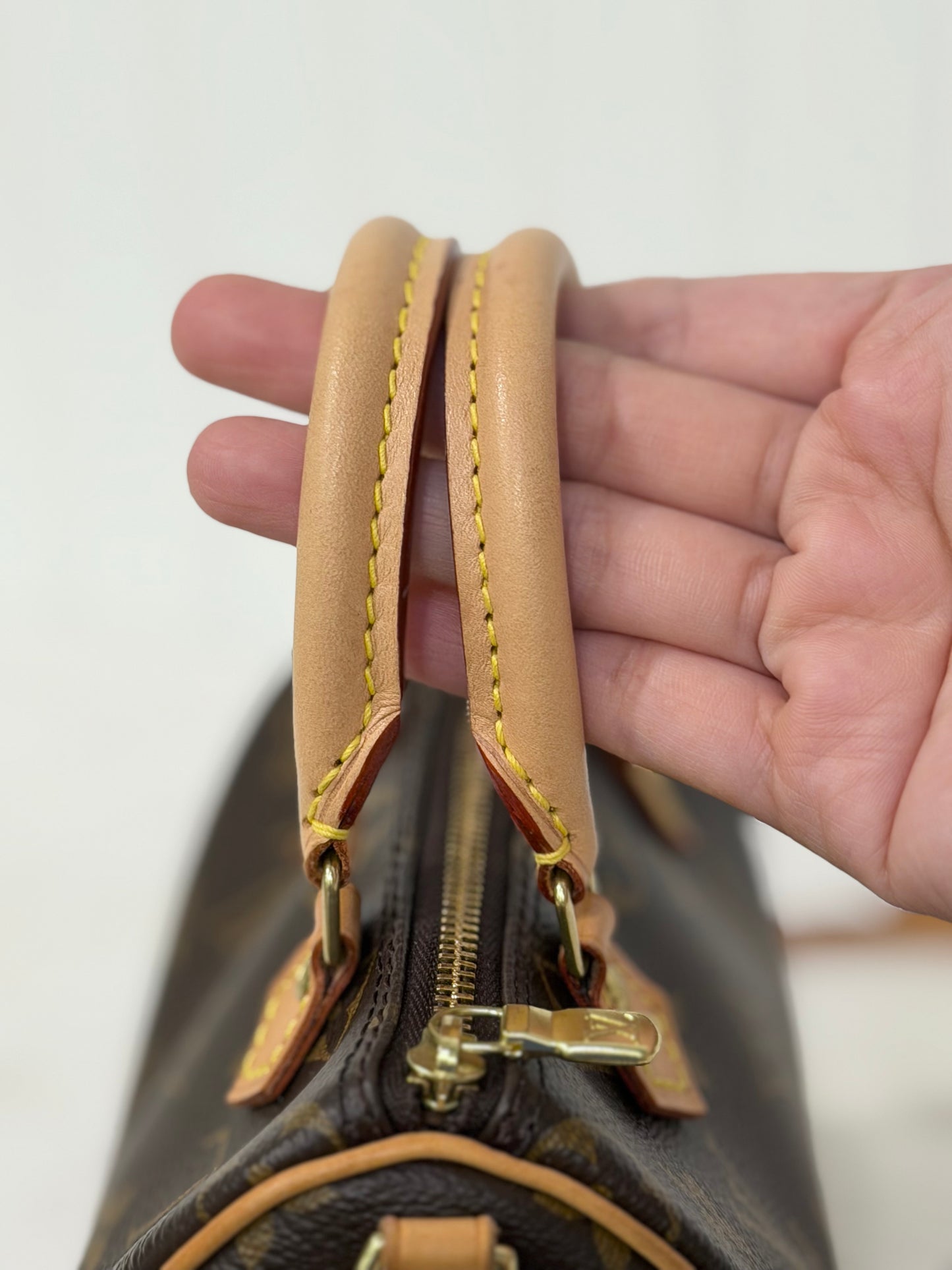 Louis Vuitton Nano Speedy Mono with Non-Detachable Strap