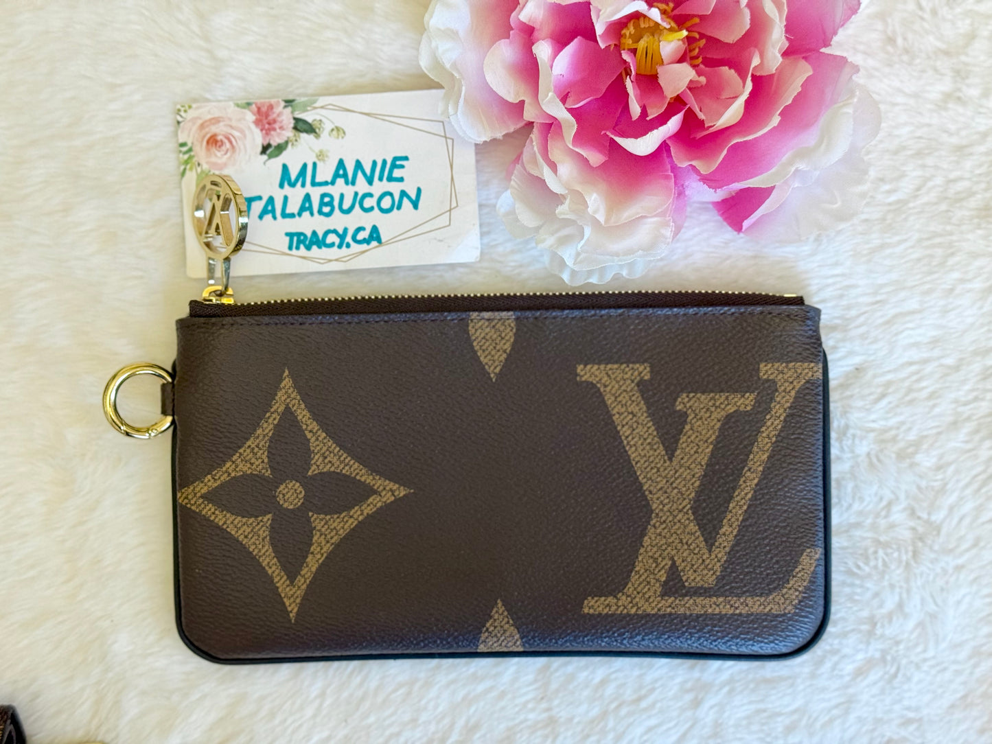 Louis Vuitton Rectangular Pouch Mono Reverse from Trio Pouch