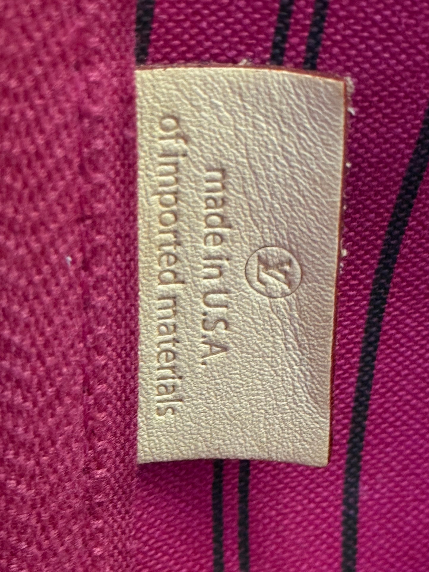 Louis Vuitton Neverfull MM Mono Pivoine Interior