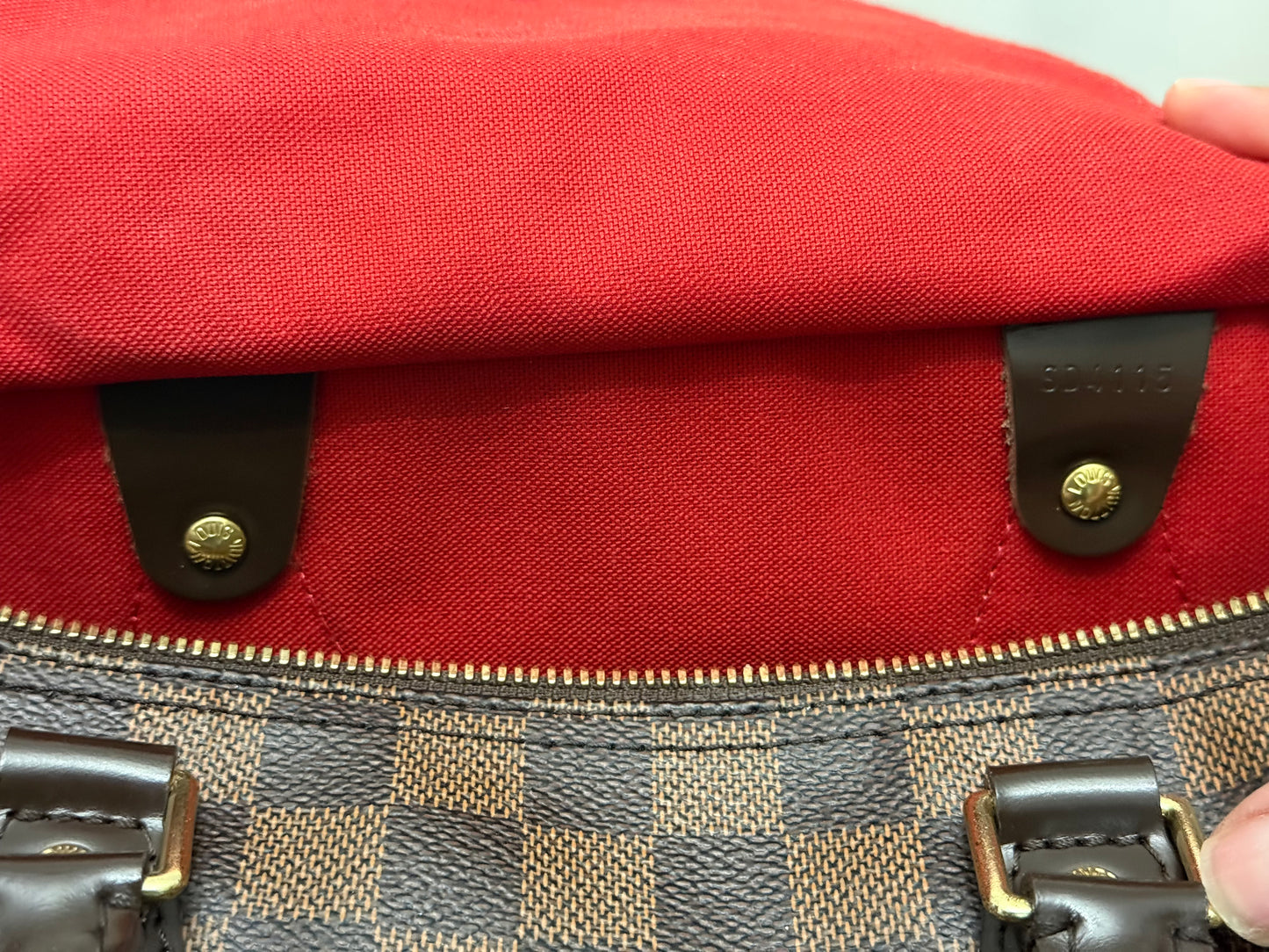 Louis Vuitton Speedy 30 Bandouliere Damier Ebene