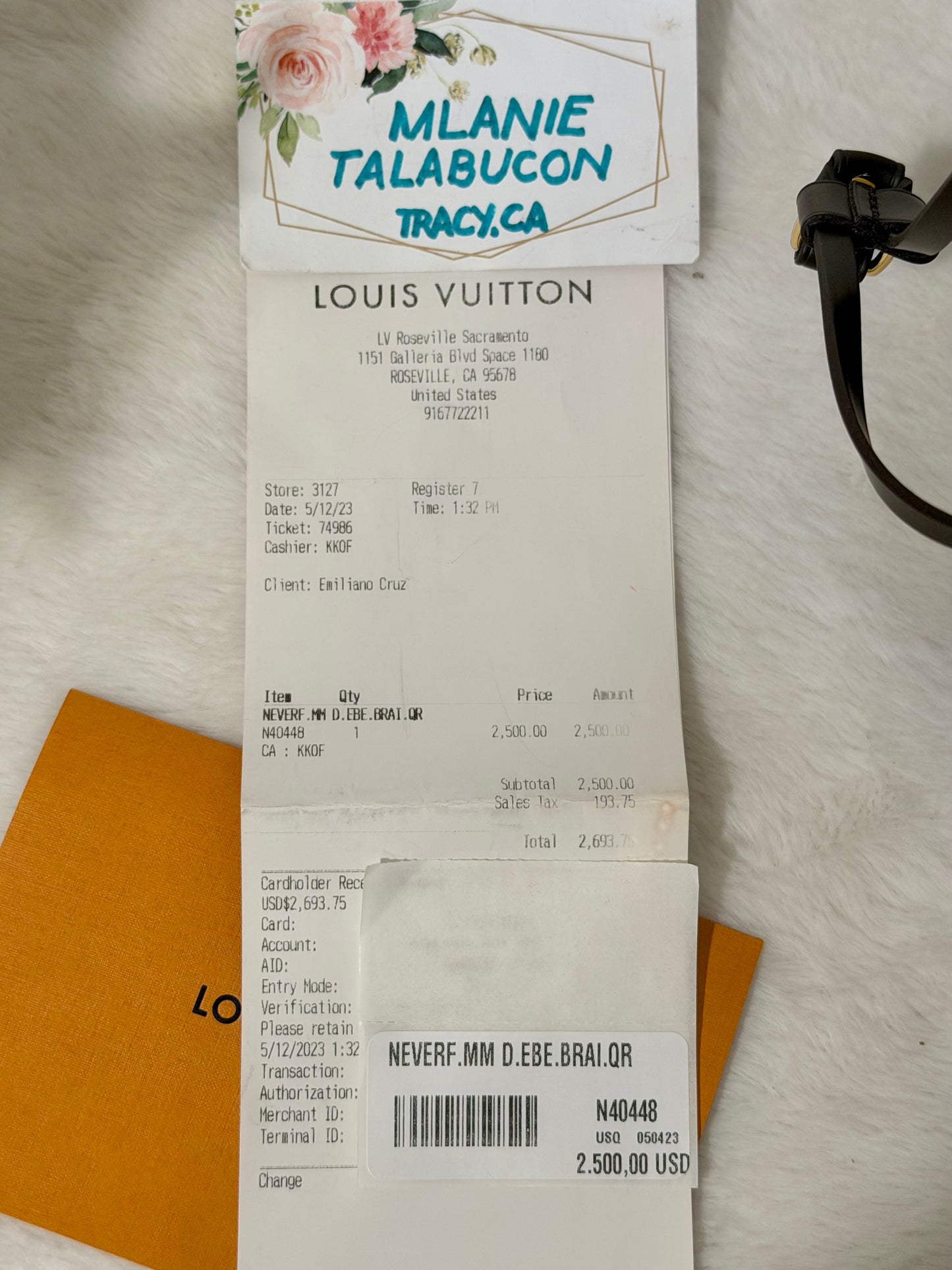 Louis Vuitton Neverfull MM Braided Damier Ebene Rose Quartz