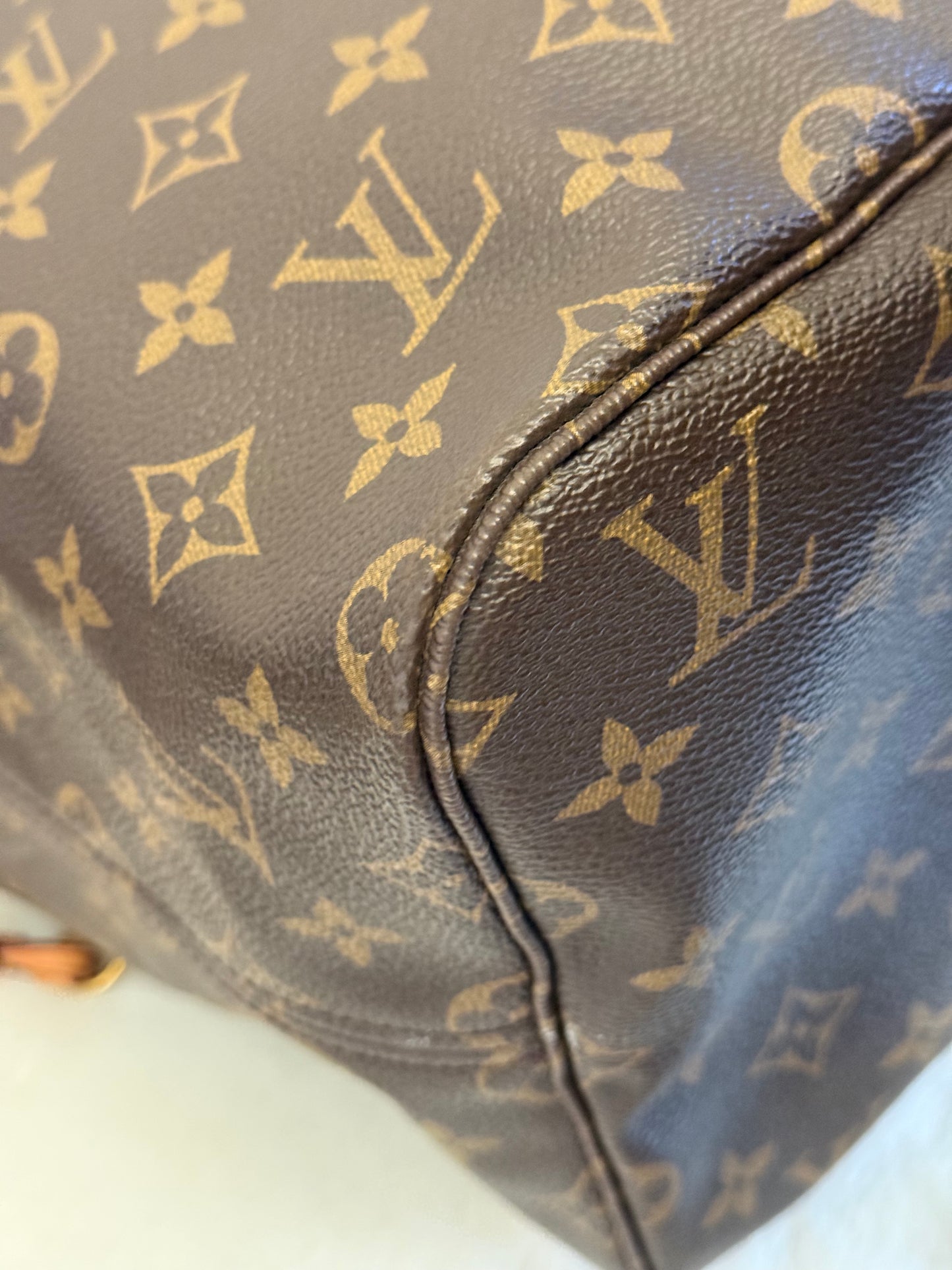 Louis Vuitton Neverfull GM Mono Pivoine Bag and Pouch