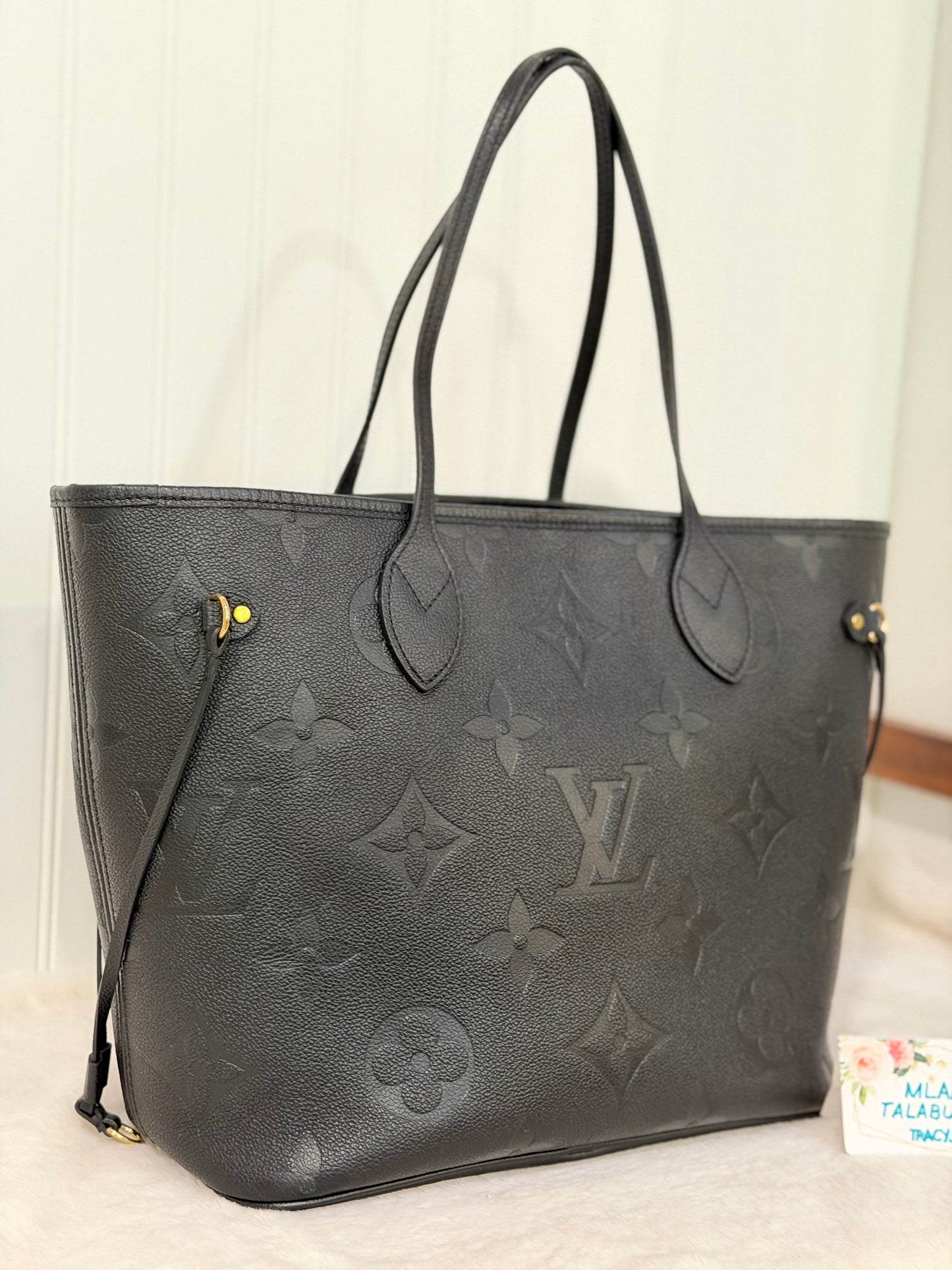 Louis Vuitton Neverfull Mono Giant Empreinte Black