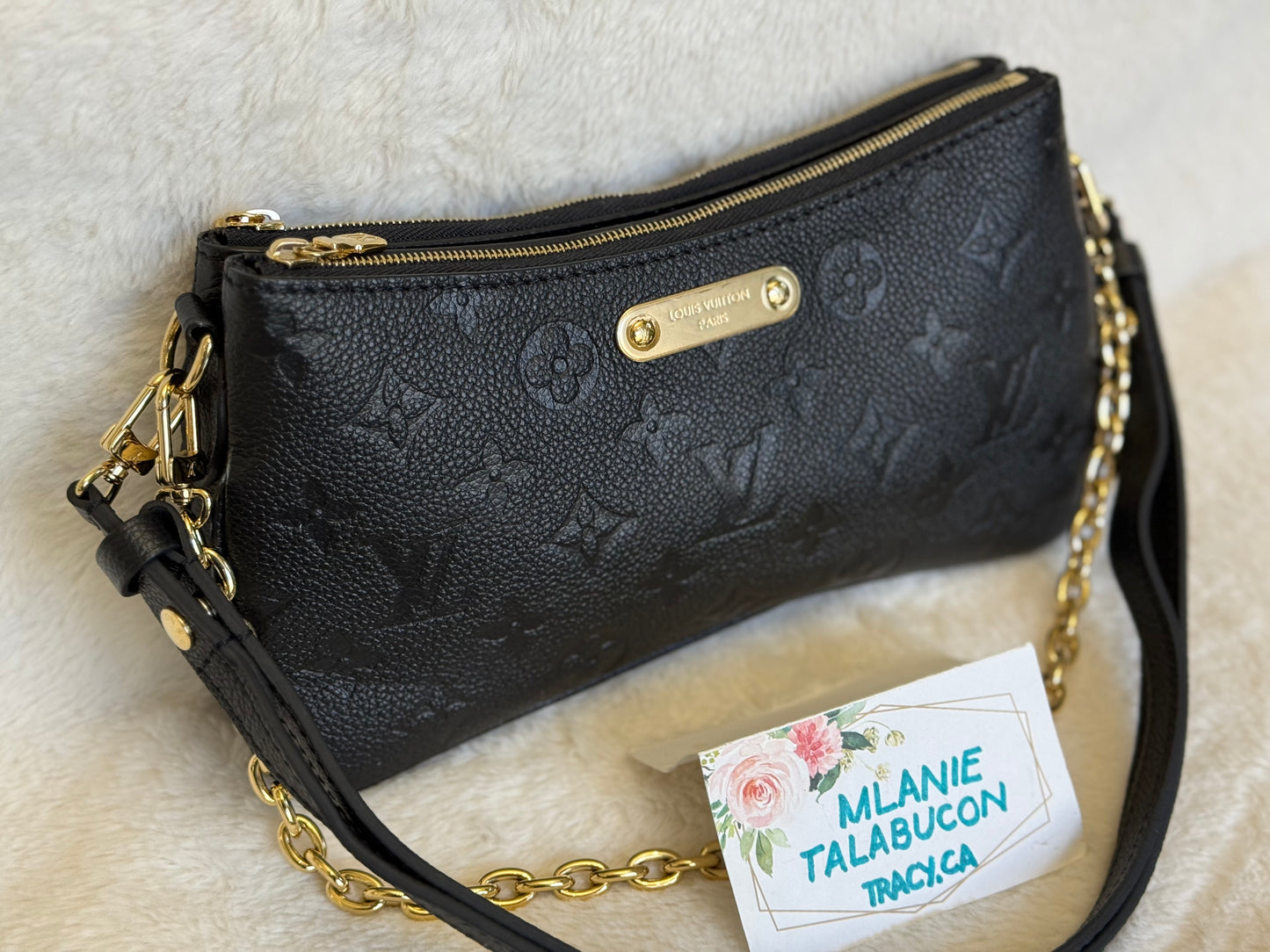 Louis Vuitton Liv Pochette Mono Empreinte Noir/Black