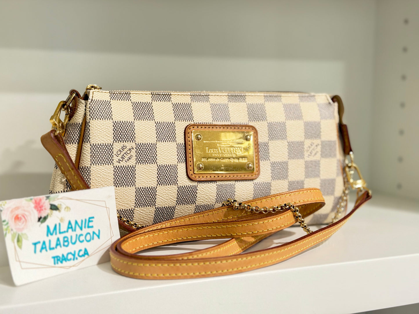 Louis Vuitton Eva Pochette Damier Azur