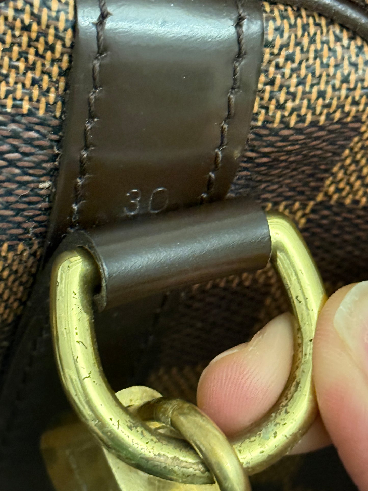Louis Vuitton Speedy 30 Bandouliere Damier Ebene