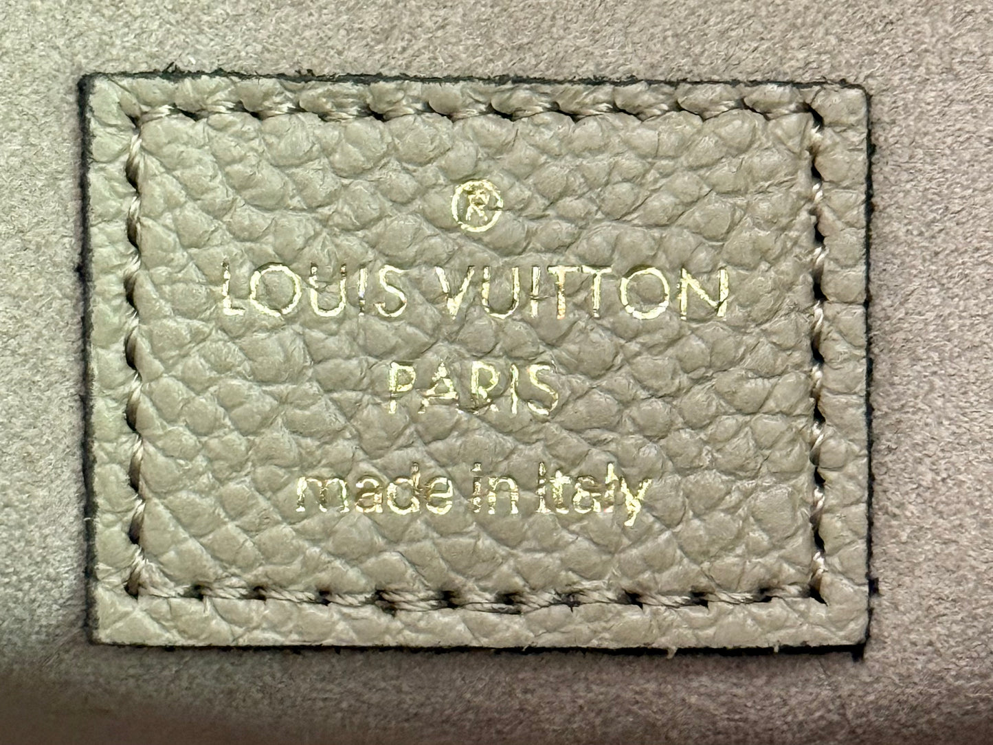Louis Vuitton Felicie Pochette Giant Mono Empreinte Bicolor Dove Cream