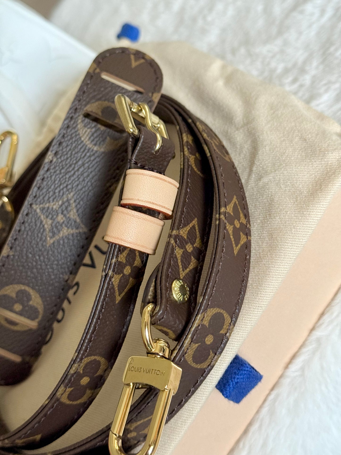 Louis Vuitton J52315 Mono Adjustable Strap 16mm