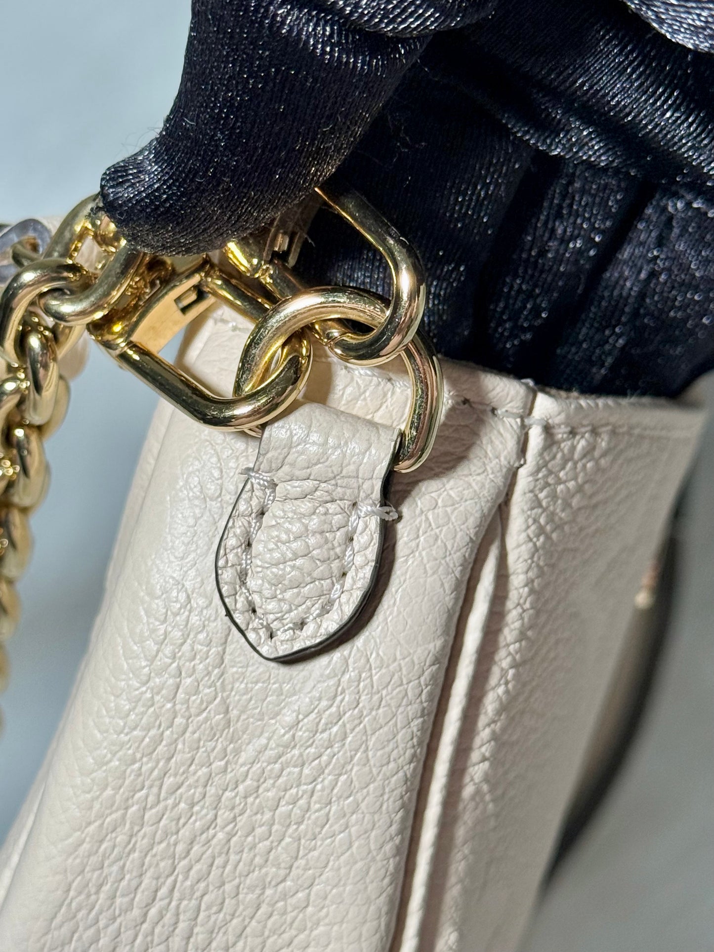 Louis Vuitton Ivy Wallet on Chain Cream Empreinte