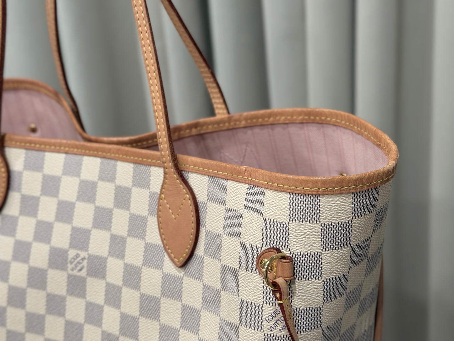 Louis Vuitton Neverfull MM Damier Azur Rose Ballerine