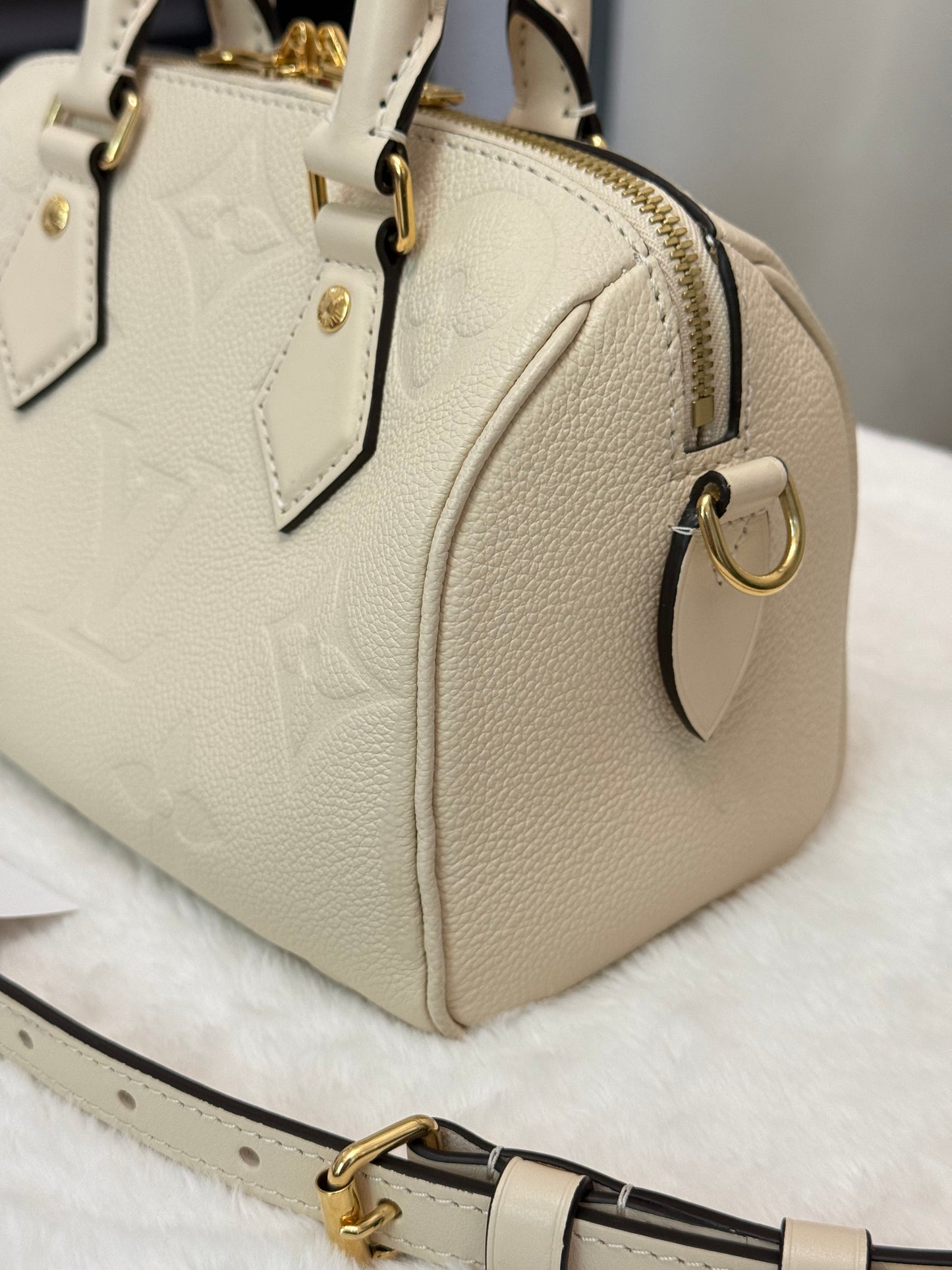Speedy Bandouliere 20 Giant Empreinte Creme