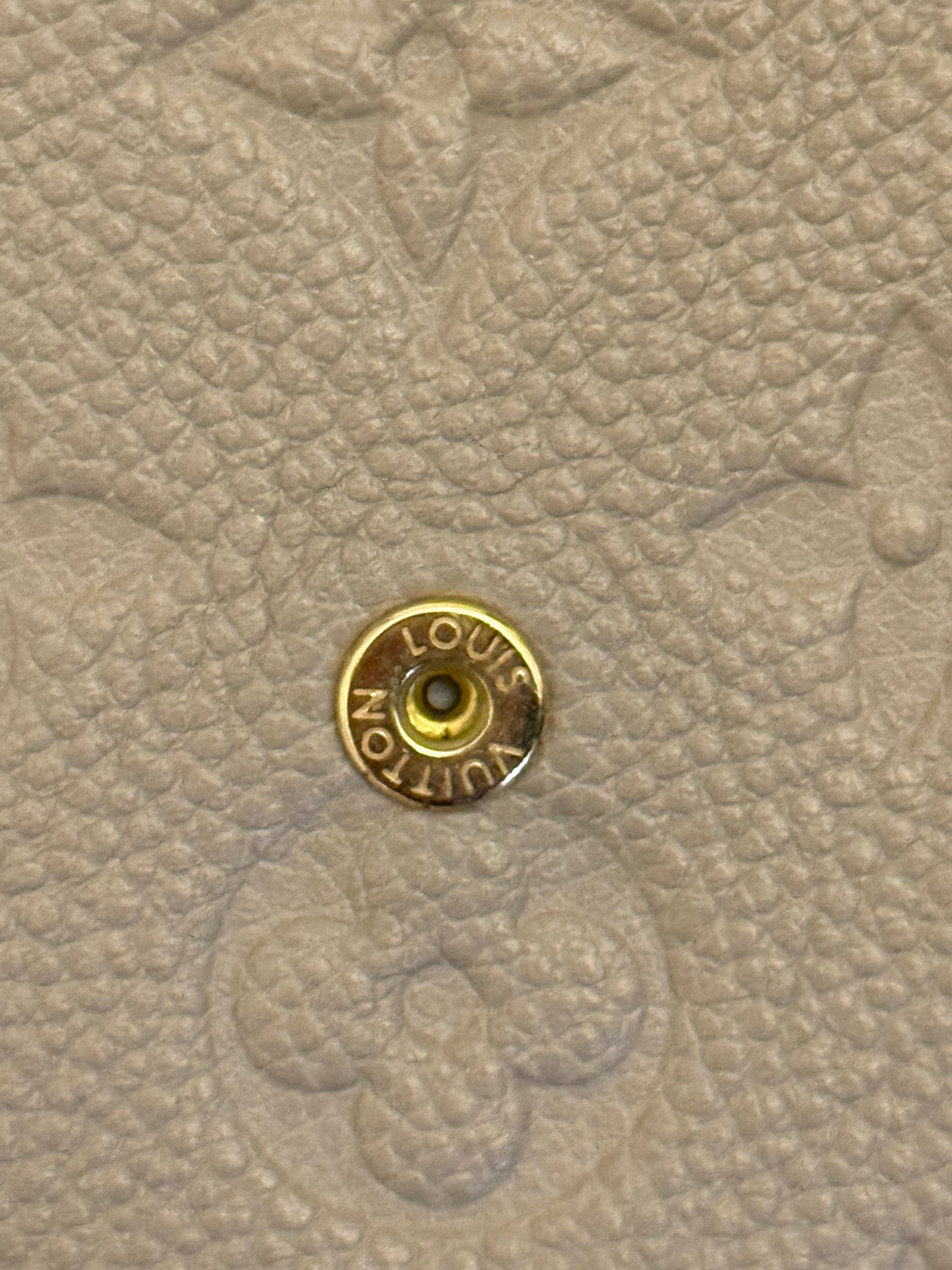 Louis Vuitton Felicie Pochette Empreinte Turtledove Full Set