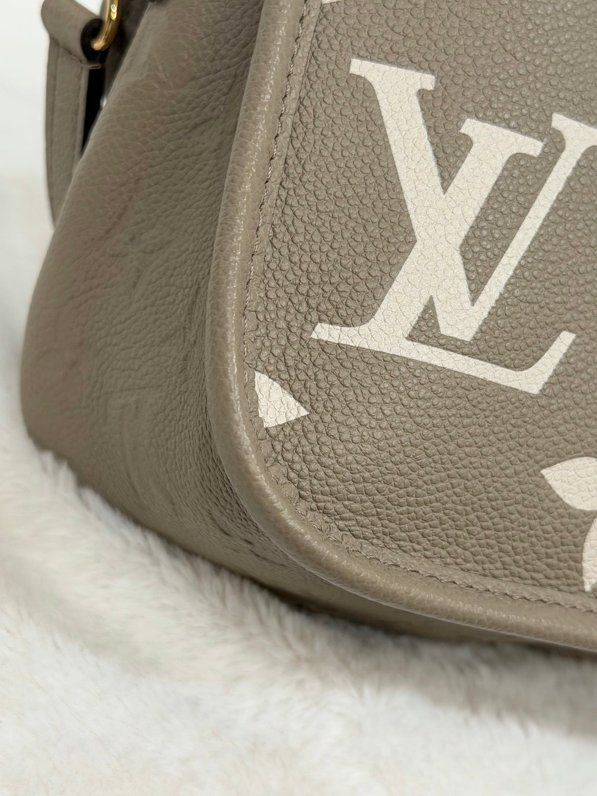 Louis Vuitton Diane Empreinte Bicolor Turtledove/Cream