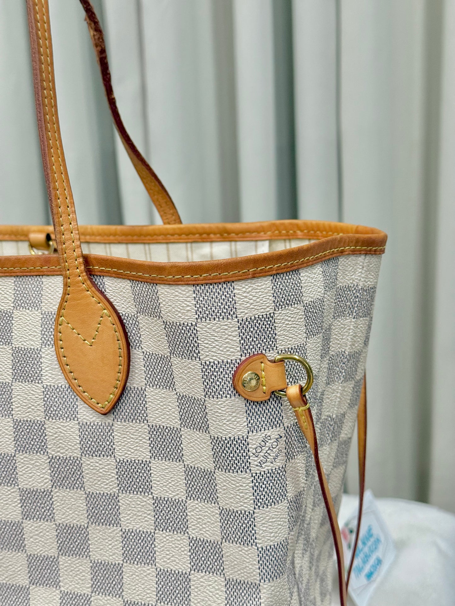 Louis Vuitton Neverfull MM Damier Azur Beige