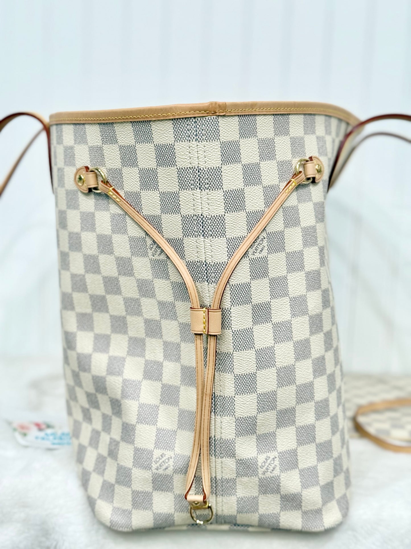 Louis Vuitton Neverfull GM in Damier Azur Rose Ballerine