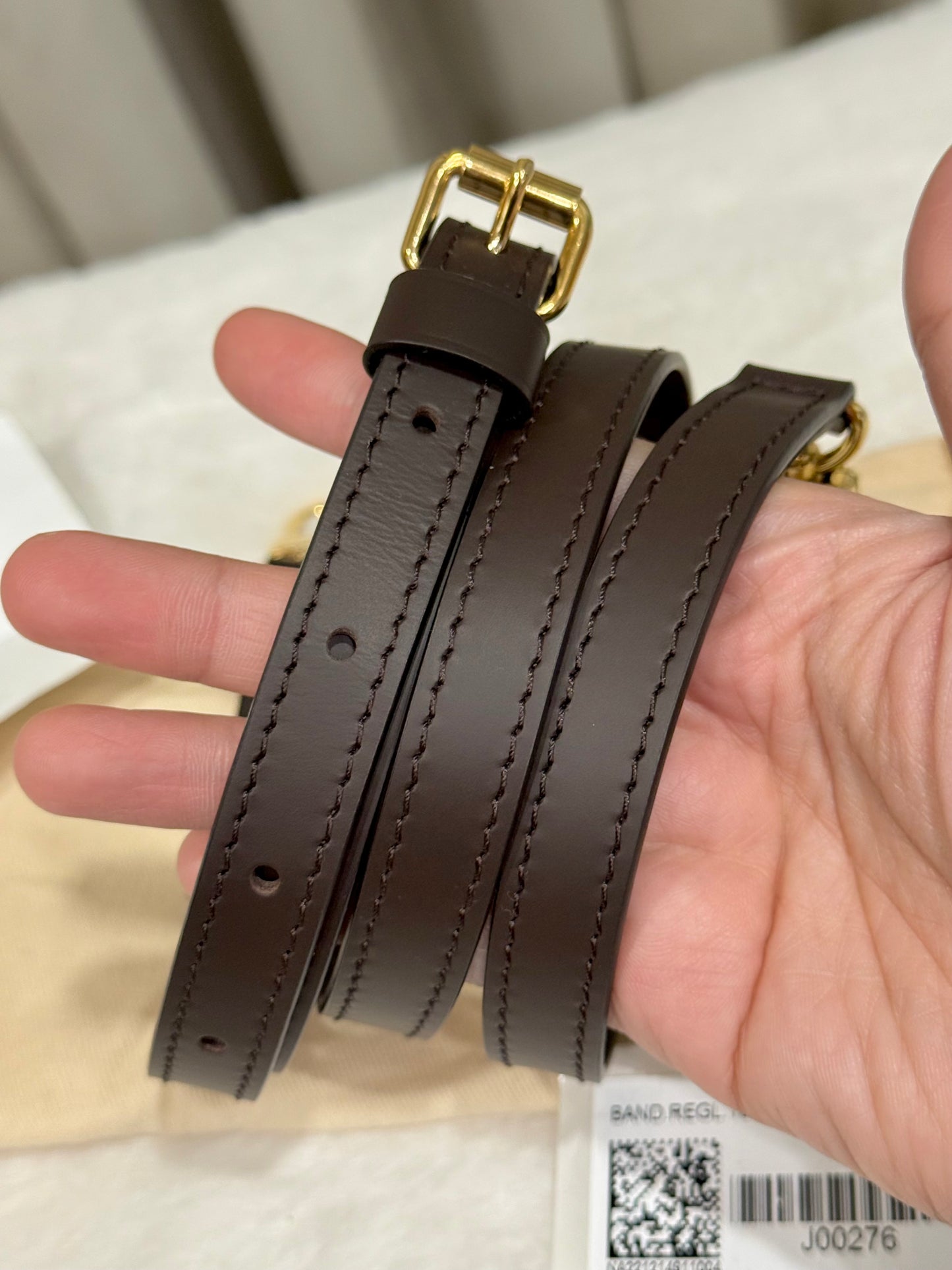 Louis Vuitton Bandouliere Adjustable Strap 16 mm Ebene J00276