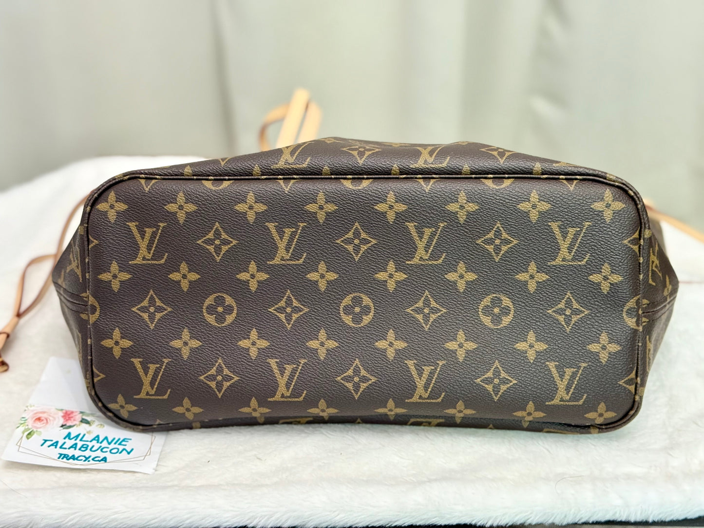 Louis Vuitton Neverfull MM Mono with Cerise Interior