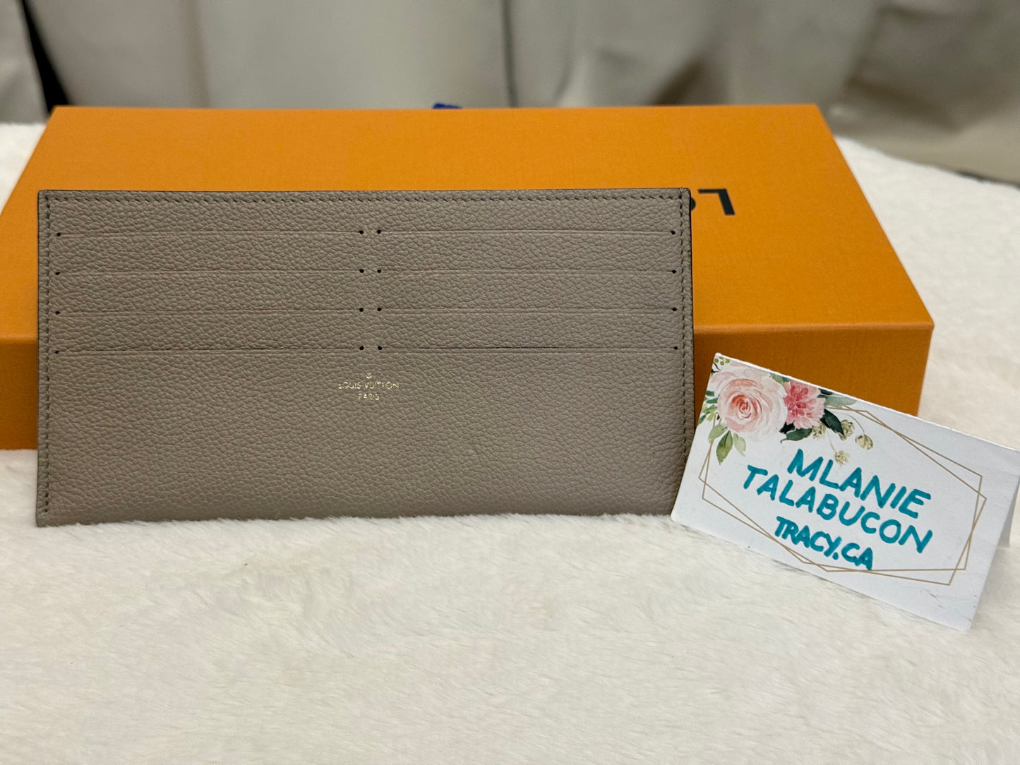 Louis Vuitton Felicie Pochette Empreinte Turtledove Full Set