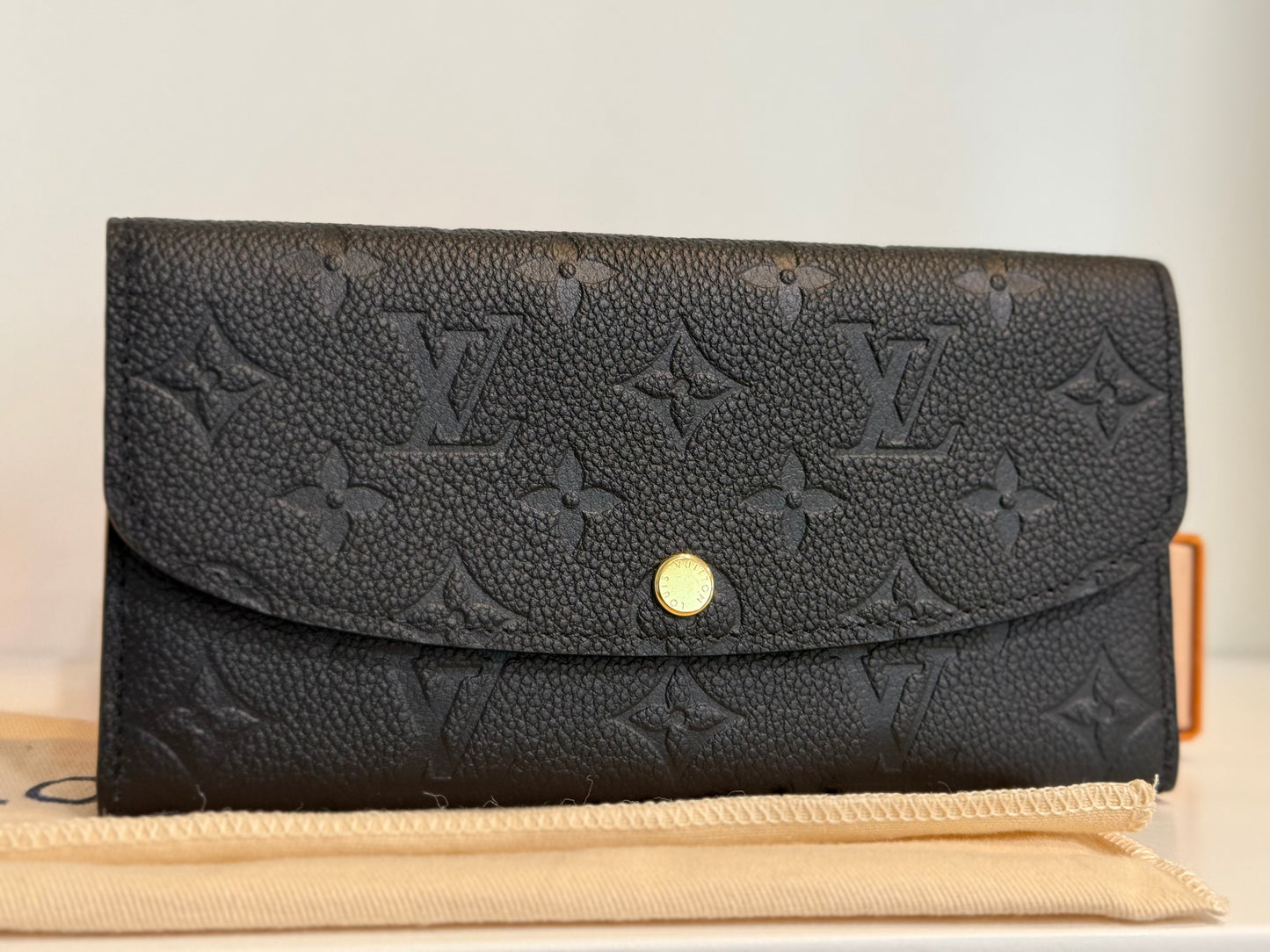 Louis Vuitton Emilie Black/Noir Empreinte Wallet