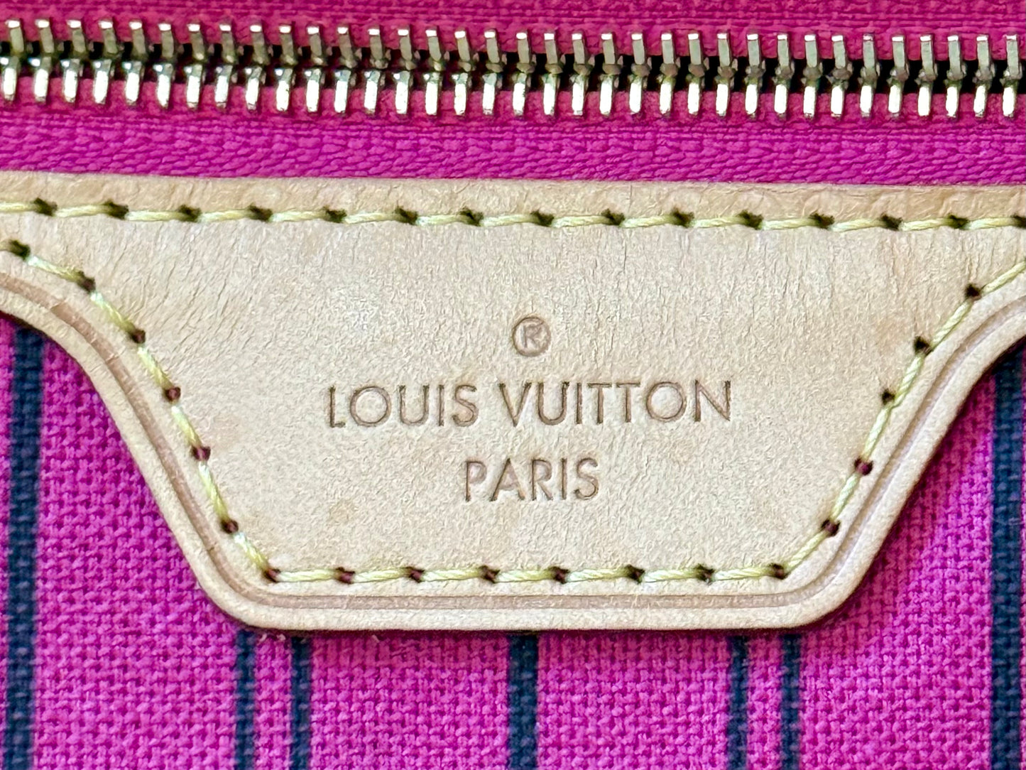 Louis Vuitton Neverfull GM Mono Pivoine Bag and Pouch