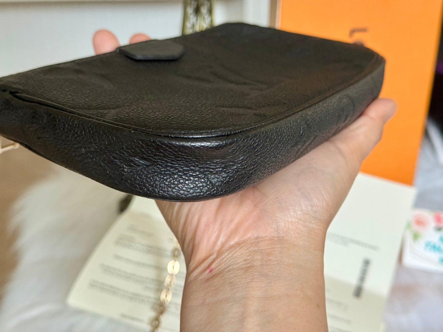 Louis Vuitton Small Pochette Black Empreinte