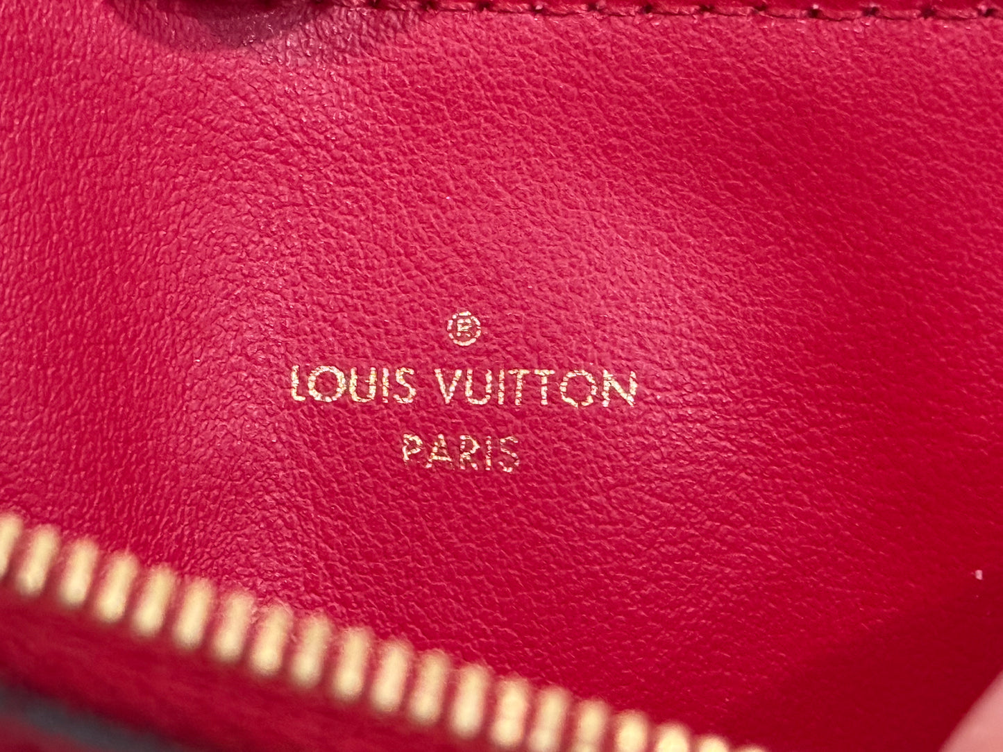 Louis Vuitton Felicie Pochette Mono Empreinte Scarlet Red