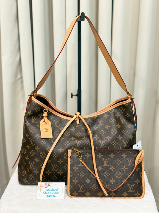 Louis Vuitton Carryall MM Mono Bag and Pouch