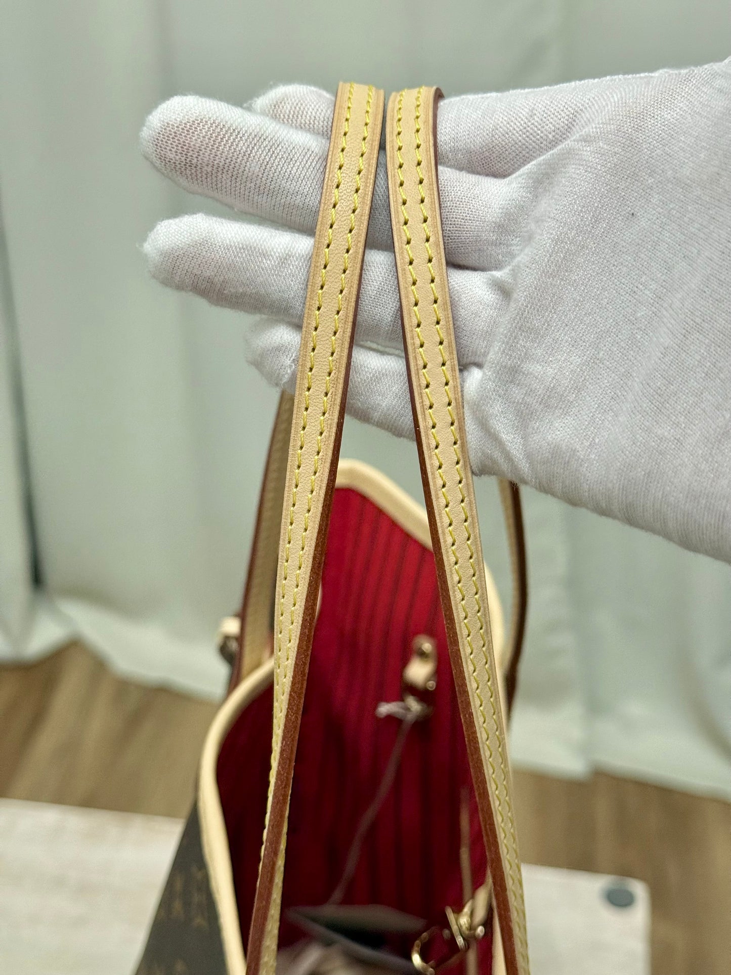 Louis Vuitton Neverfull MM Mono Cerise Bag Only