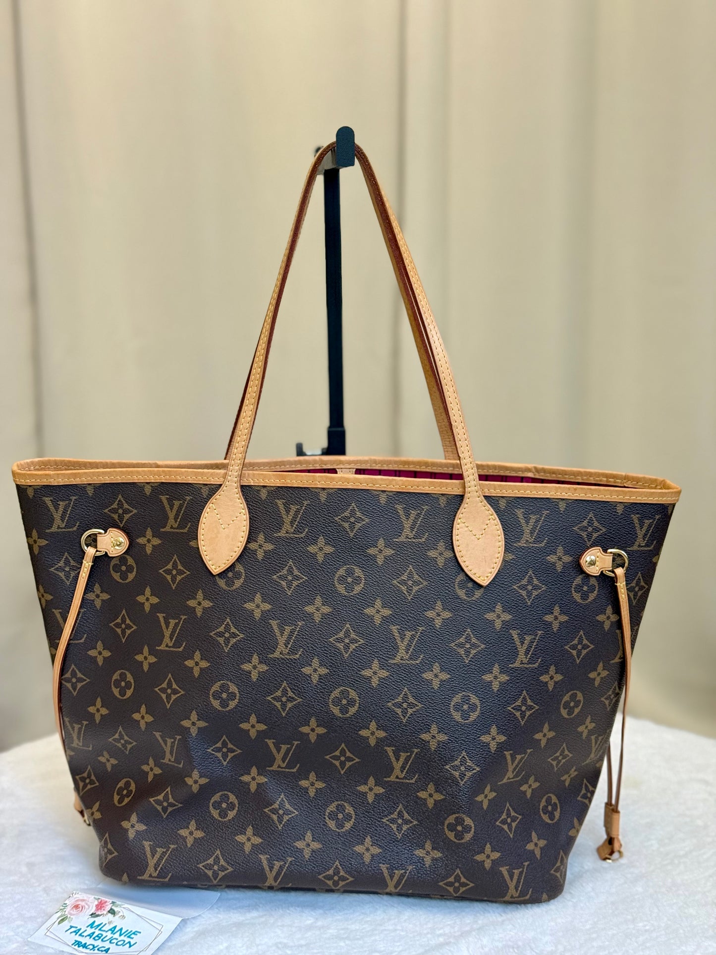 Louis Vuitton Neverfull MM Mono Pivoine