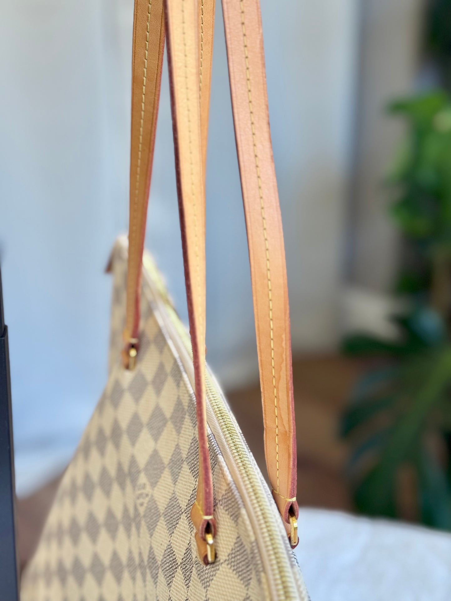 Louis Vuitton Ièna MM Damier Azur Rose Ballerine
