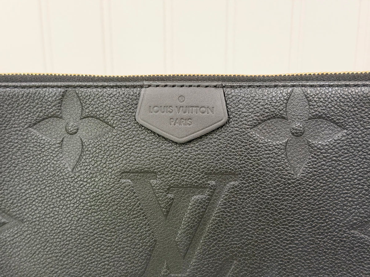Louis Vuitton Multi Pochette Mono Giant Empreinte Black