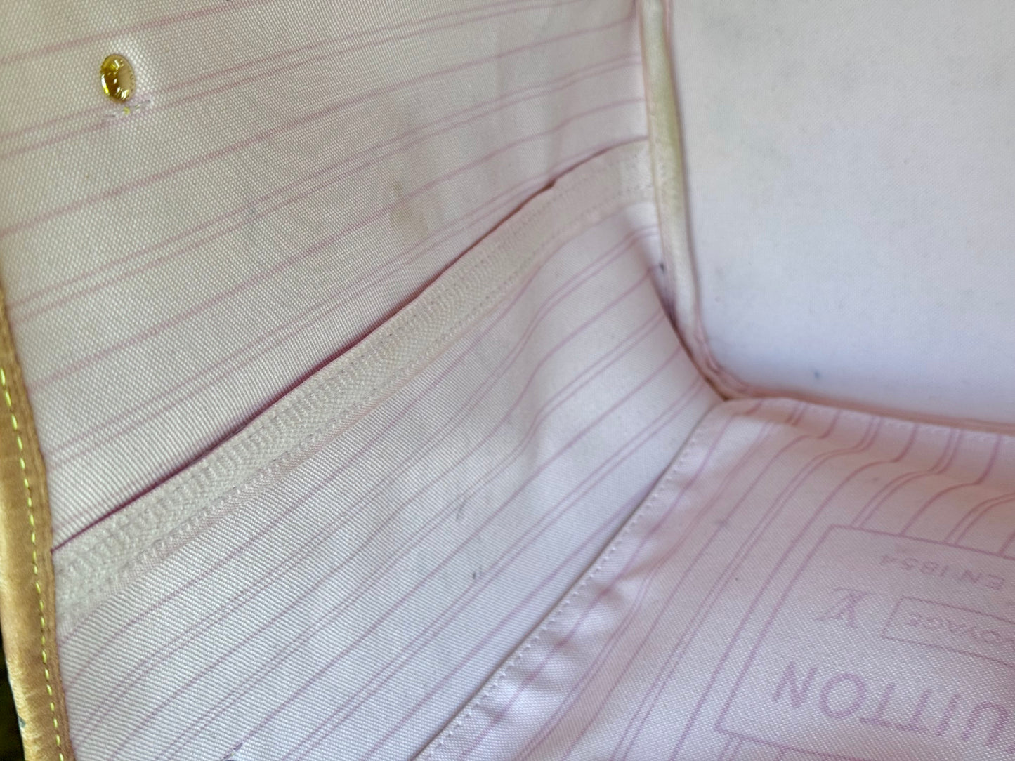Louis Vuitton Neverfull MM Damier Azur Rose Ballerine