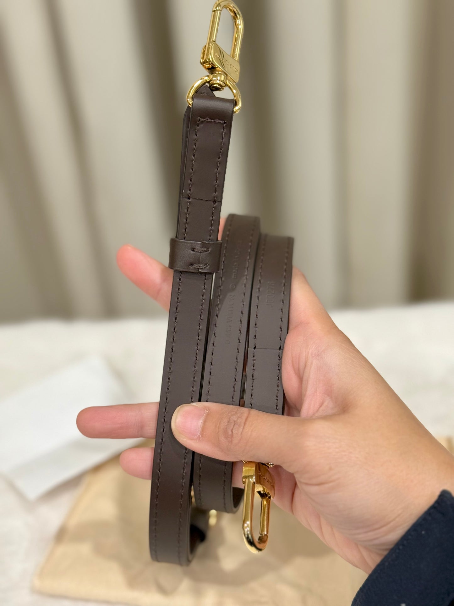Louis Vuitton Bandouliere Adjustable Strap 16 mm Ebene J00276