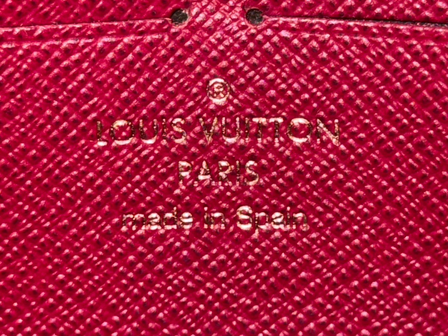 Louis Vuitton Jeanne Mono Fuchsia Wallet with Inserts